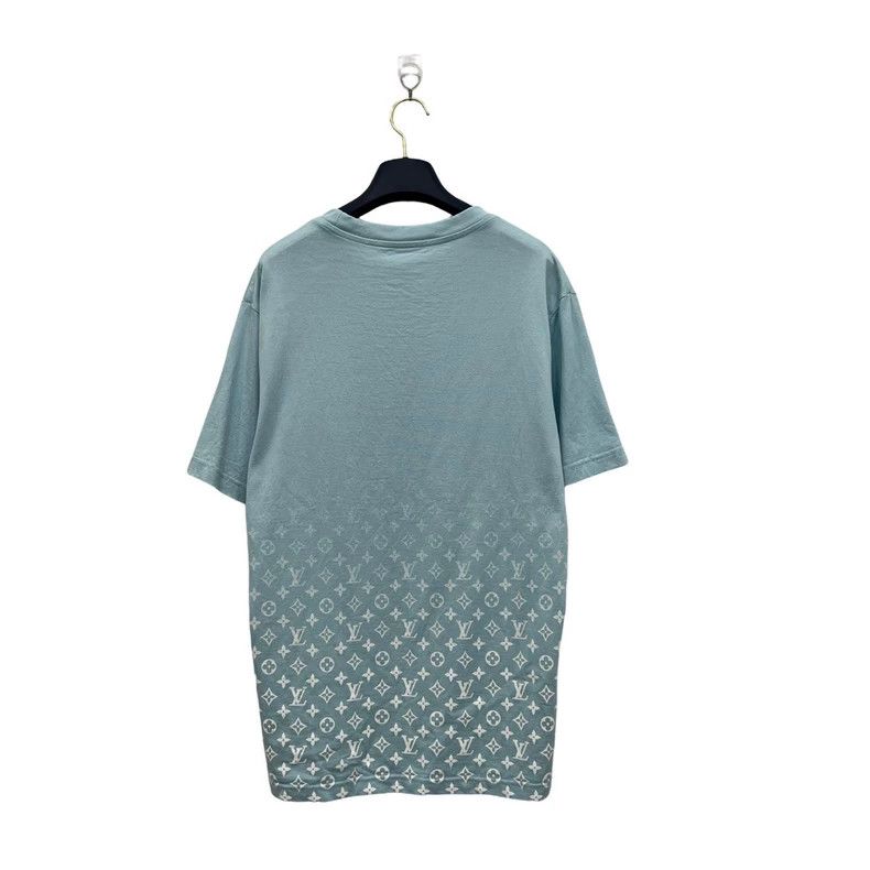 Louis Vuitton Louis Vuitton Blue Logo Gradient Crew Neck Short Sleeve Size US XL / EU 56 / 4 - 2 Thumbnail