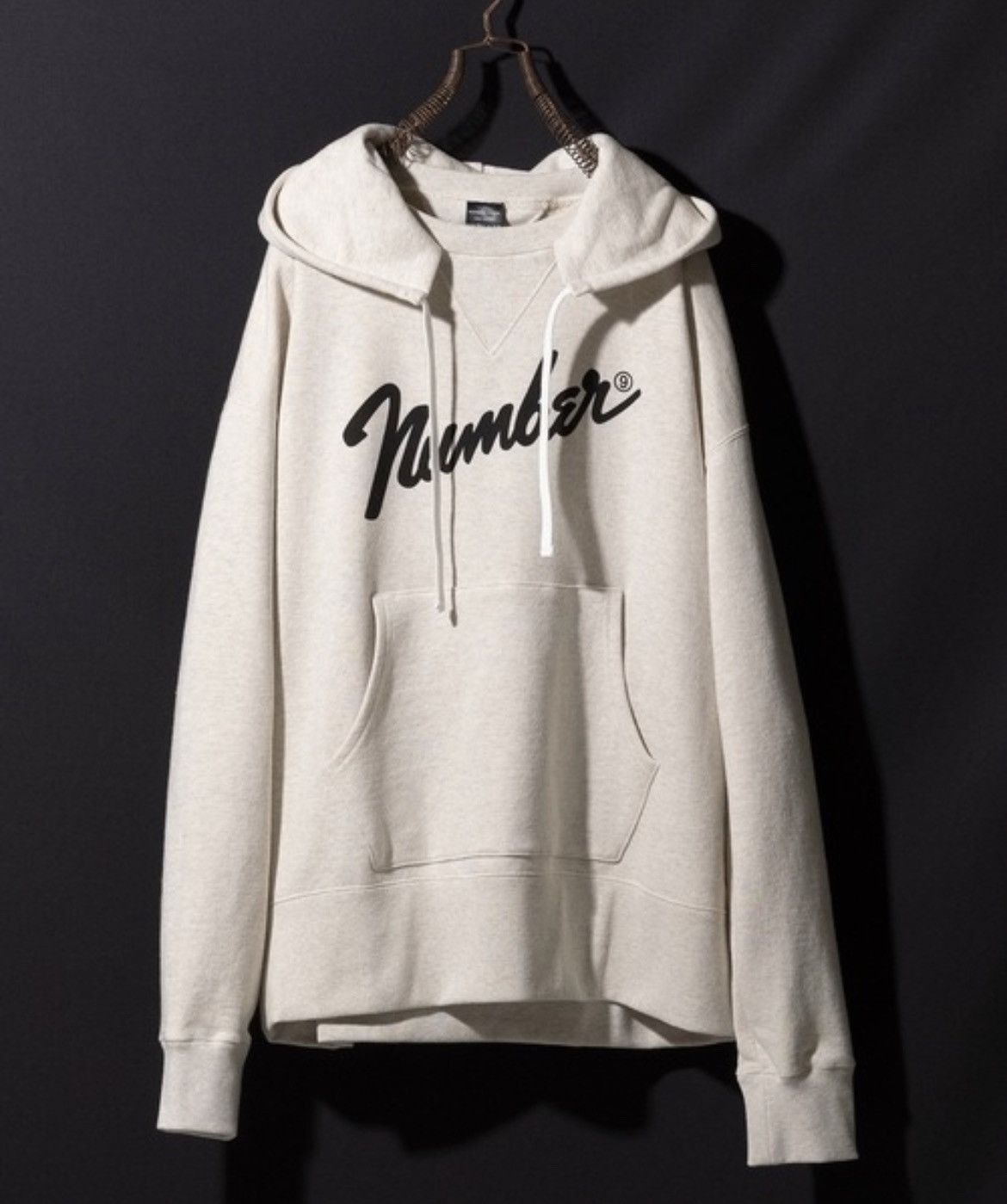 Number (N)ine Number Nine PRINTED VINTAGE GAZETTE PULLOVER HOODIE 