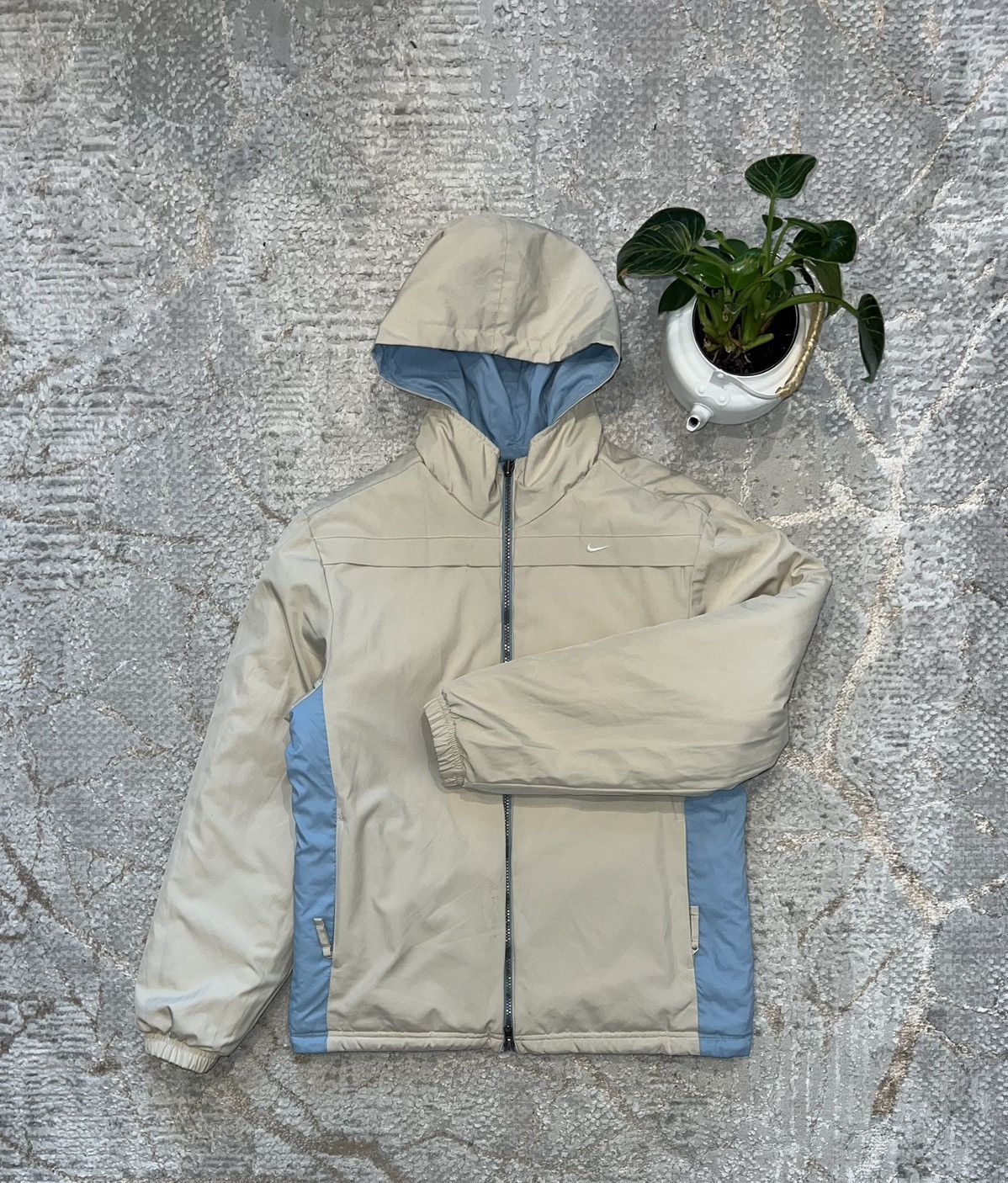Nike × Vintage NIKE 00s VINTAGE 🦍 DOUBLE-SIDED DOWN PUFFER JACKET SWOOSH Size US S / EU 44-46 / 1 - 2 Thumbnail
