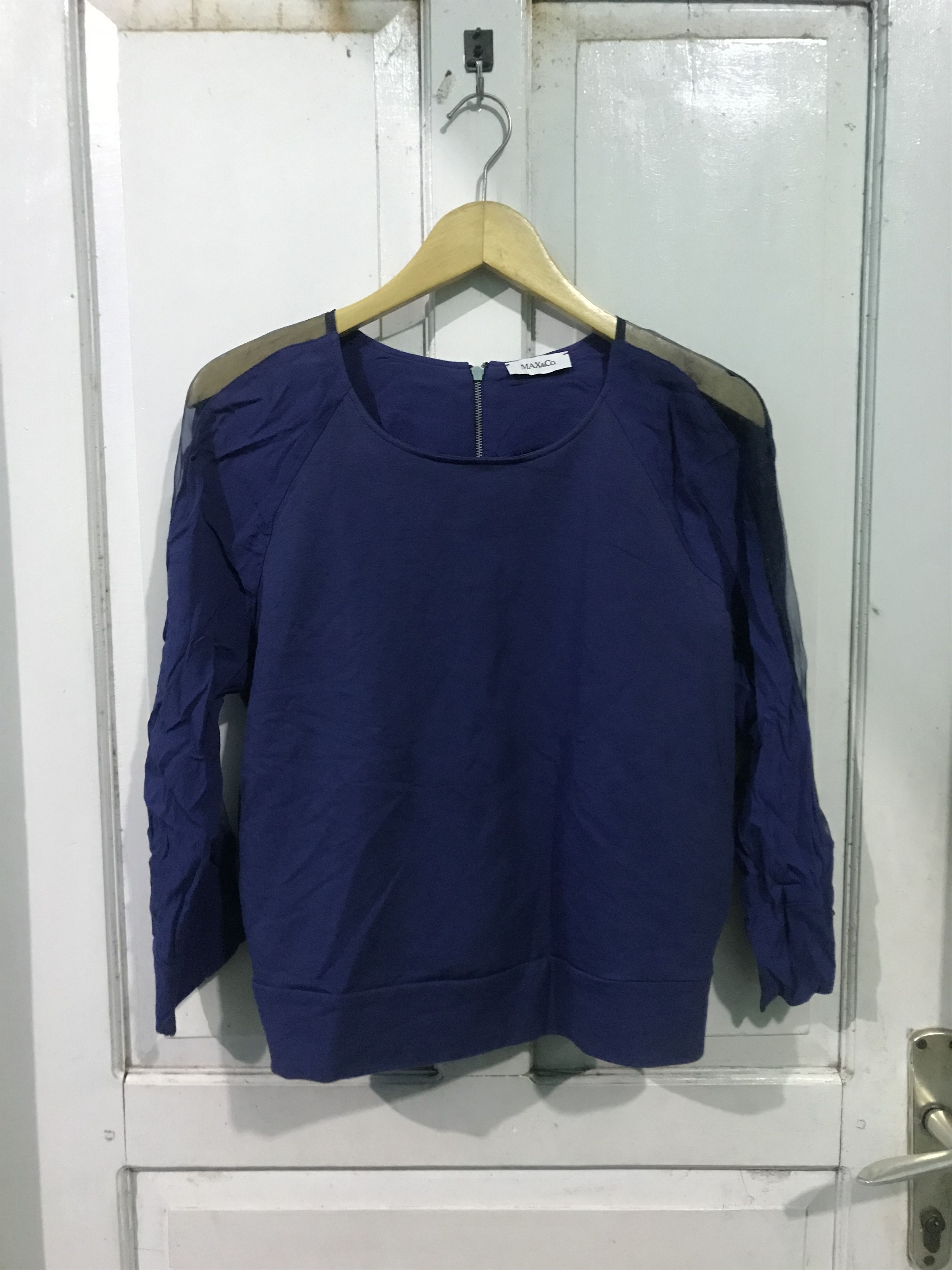 MAX&Co. Max&co blouse navy blue Size L / US 10 / IT 46 - 2 Thumbnail