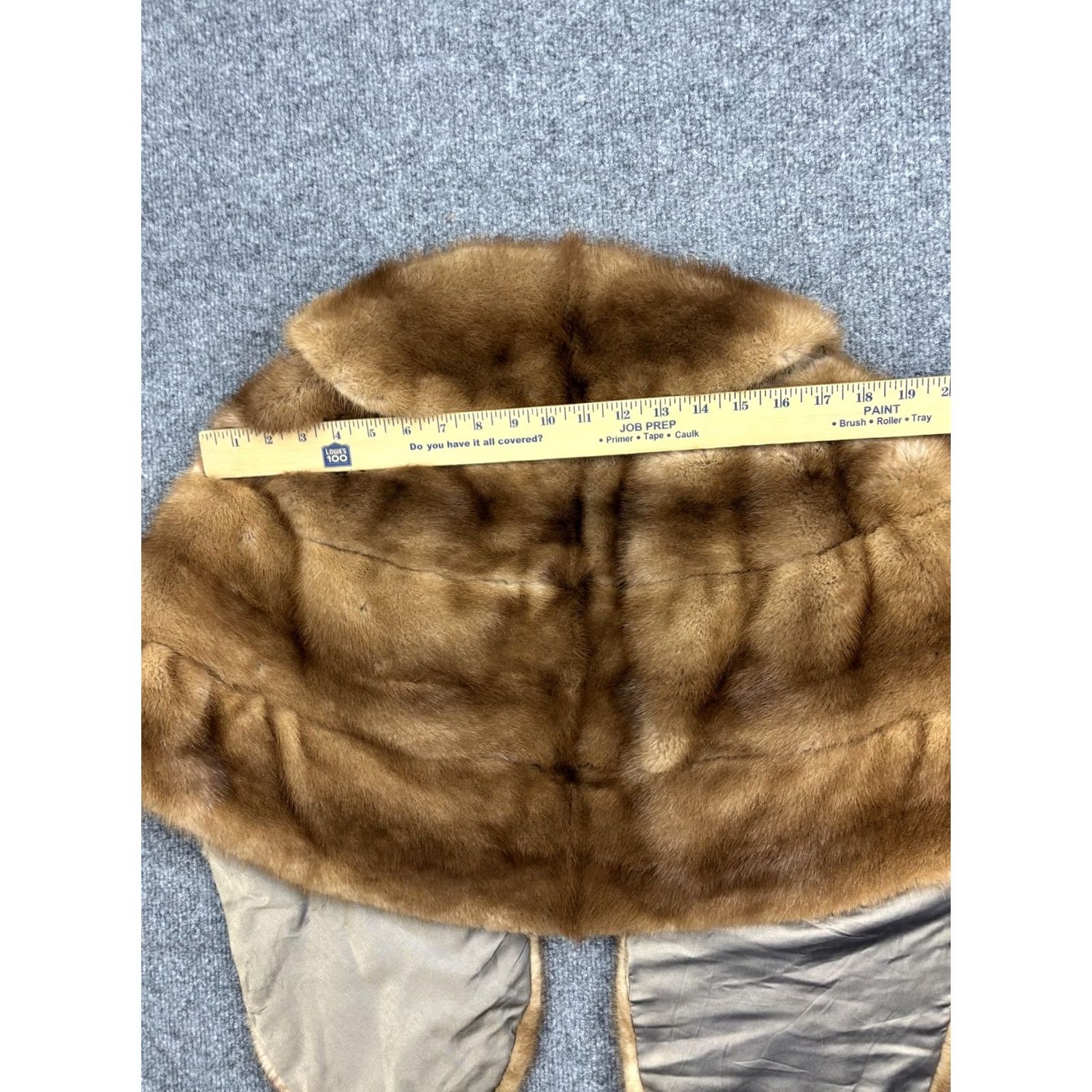 Vintage VINTAGE Fur Cape Womens One Size Brown Shawl Wrap Evening Formal Coat Stole Size ONE SIZE - 7 Thumbnail