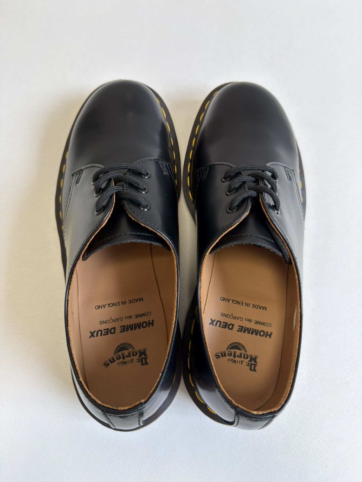 Comme des Garcons × Dr. Martens ‘MIE 1461’ Black Leather Shoes Size US 9 / EU 42 - 13 Thumbnail