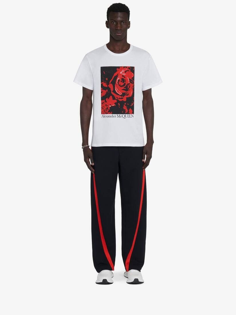 Alexander McQueen o1w1db10725 Wax Flower T-Shirt in White Size US XL / EU 56 / 4 - 3 Thumbnail