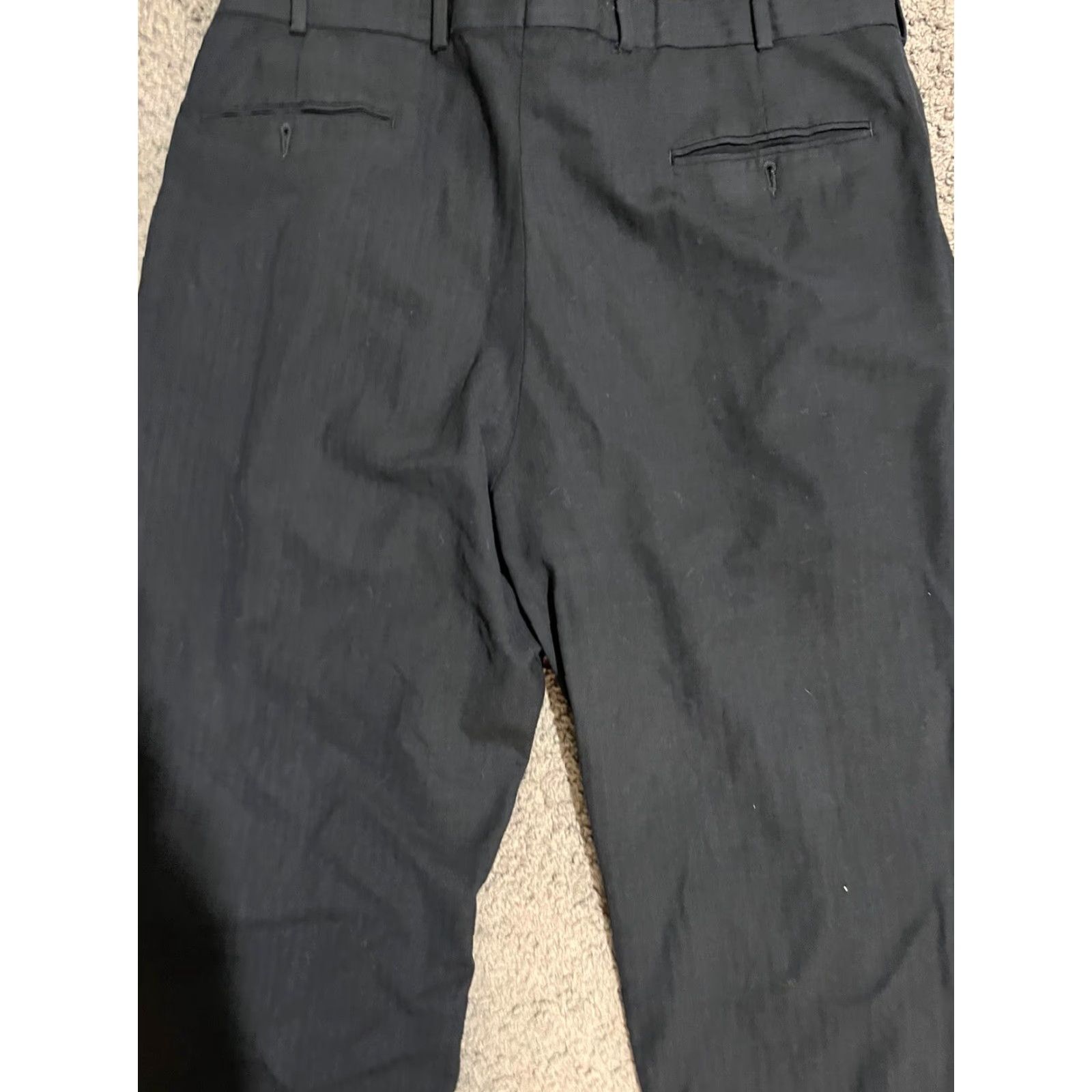 Brooks Brothers Vintage Brooks Brothers Wool Dress Pants Mens 38x31 Regular Fit Pleated Straight Black Stripe Size US 38 / EU 54 - 4 Thumbnail