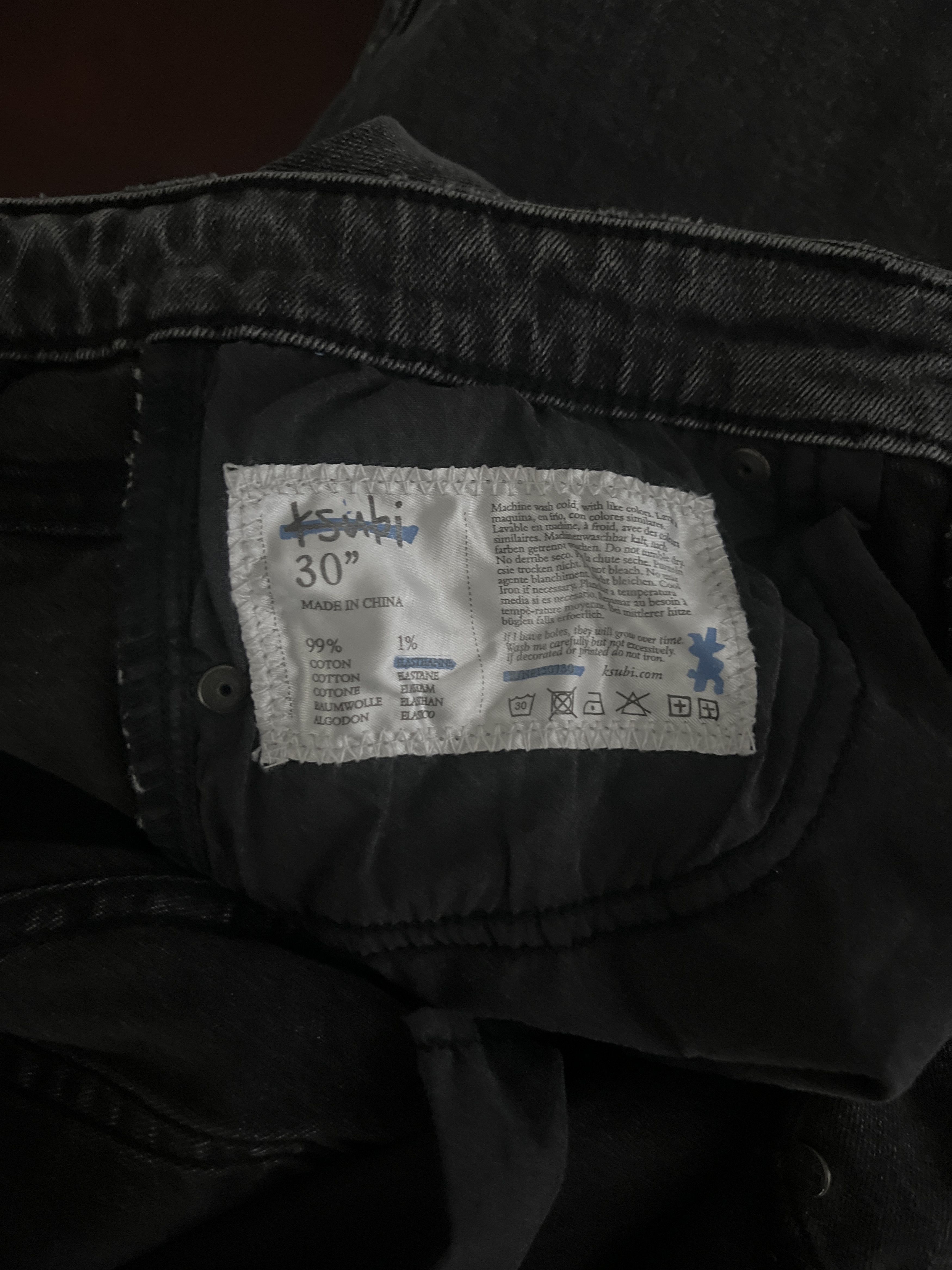 Ksubi Harlow Angst Trashed - Black Ksubi pants Size US 30 / EU 46 - 3 Thumbnail