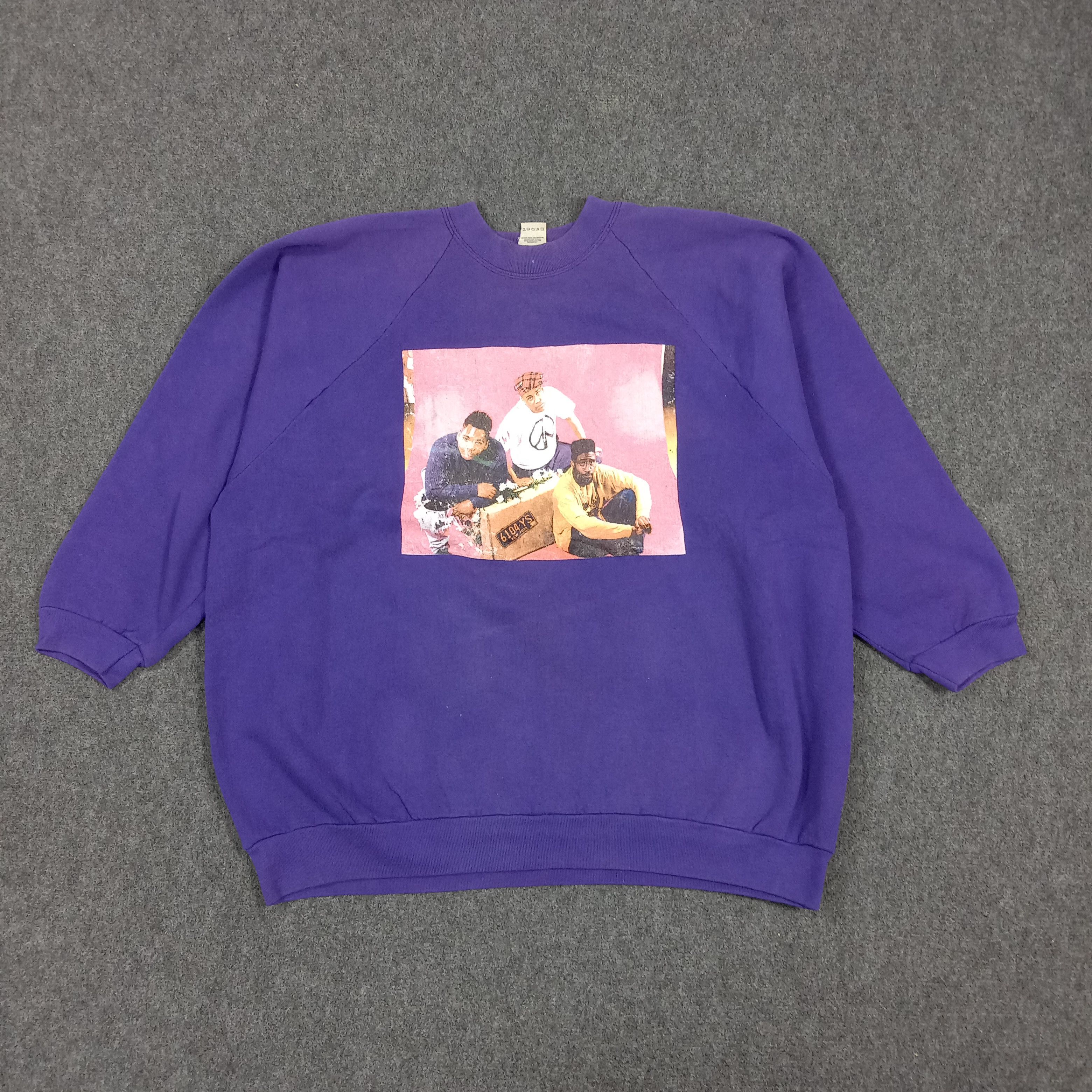 Vintage 90's De La Soul 3 Feet Hip Hop Sweatshirt C289N13 Size US XXL / EU 58 / 5 - 1 Thumbnail