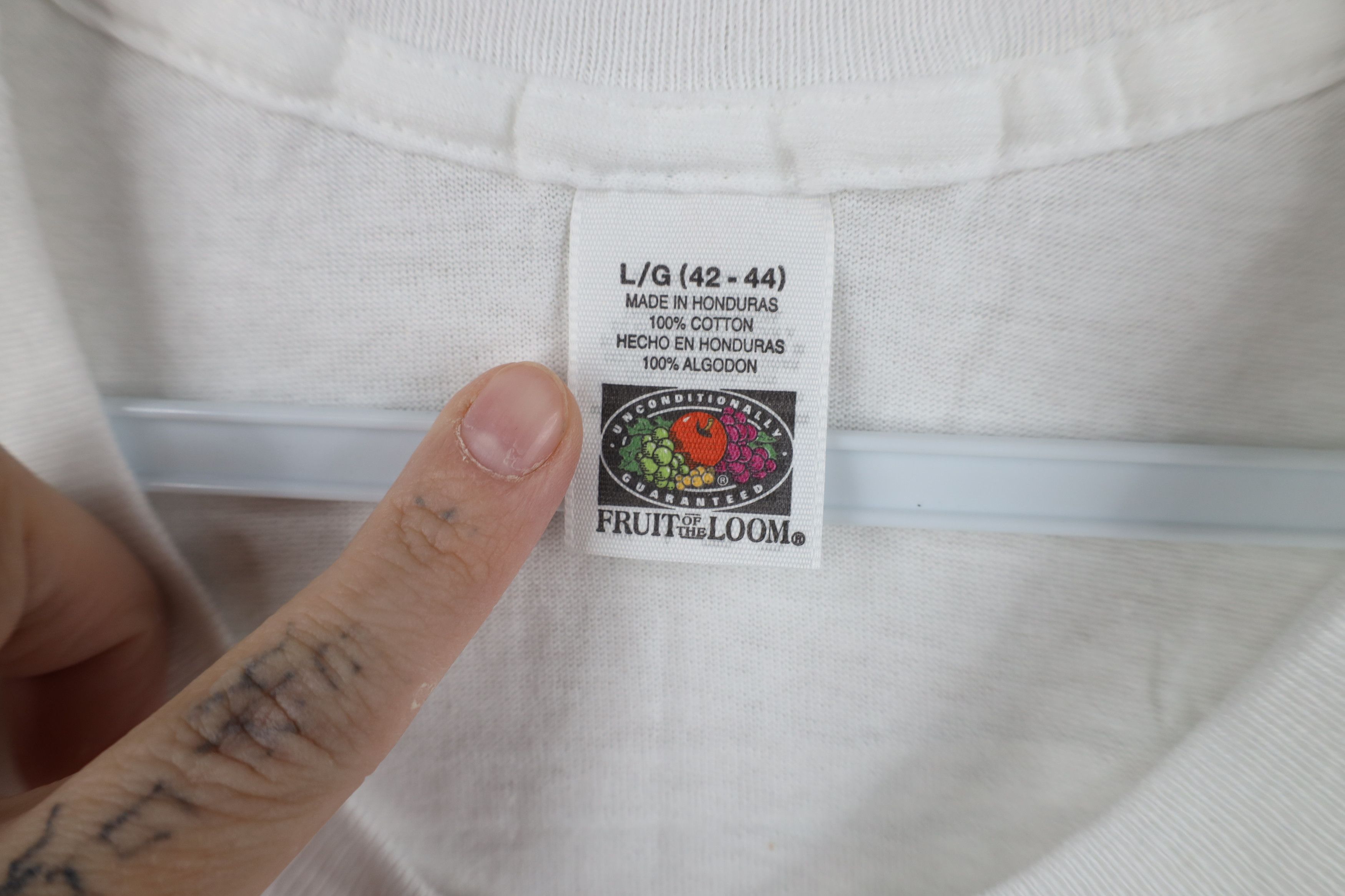 Vintage Vintage 90s Streetwear Cotton Short Sleeve T-Shirt White Size US L / EU 52-54 / 3 - 11 Thumbnail