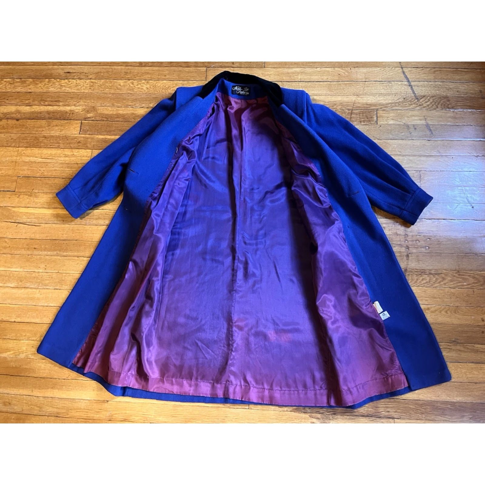 Vintage VINTAGE Noble Fashions Wool Trench Coat Woman’s 14 Blue 90s USA Made Size XL / US 12-14 / IT 48-50 - 7 Thumbnail