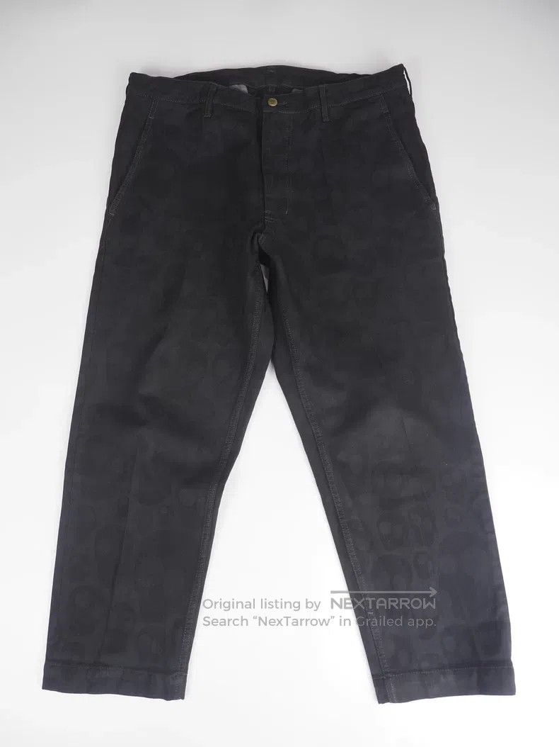 Comme des Garcons Comme des Garcons size M Black dark patterned full skull c Size US 27 - 1 Thumbnail
