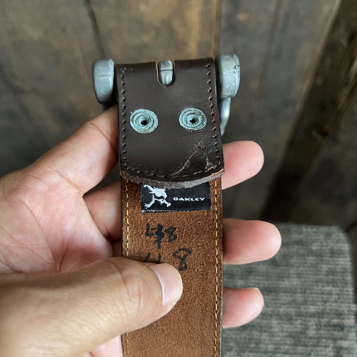 Oakley × Vintage Vintage Oakley Leather Belt Size ONE SIZE - 3 Thumbnail