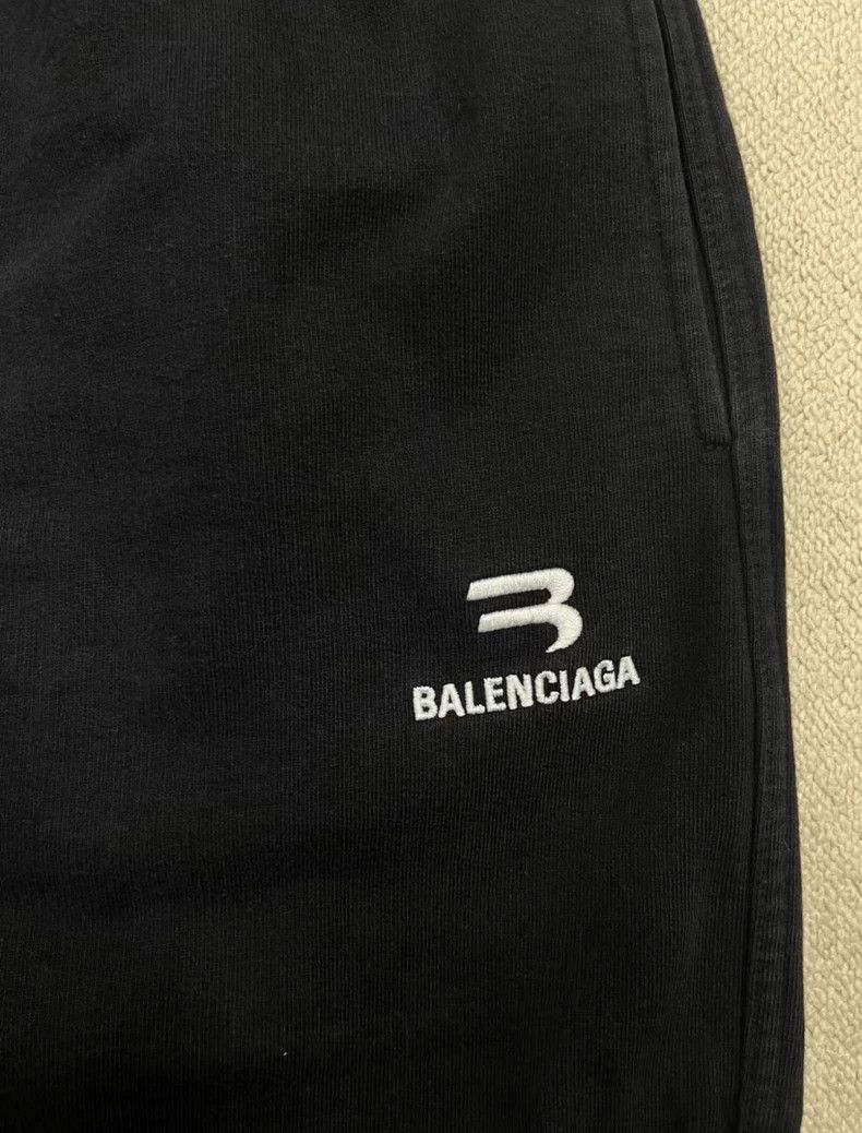 Balenciaga Balenciaga size XS Letter-print drawstring lace-up Jersey Size US 27 - 3 Thumbnail