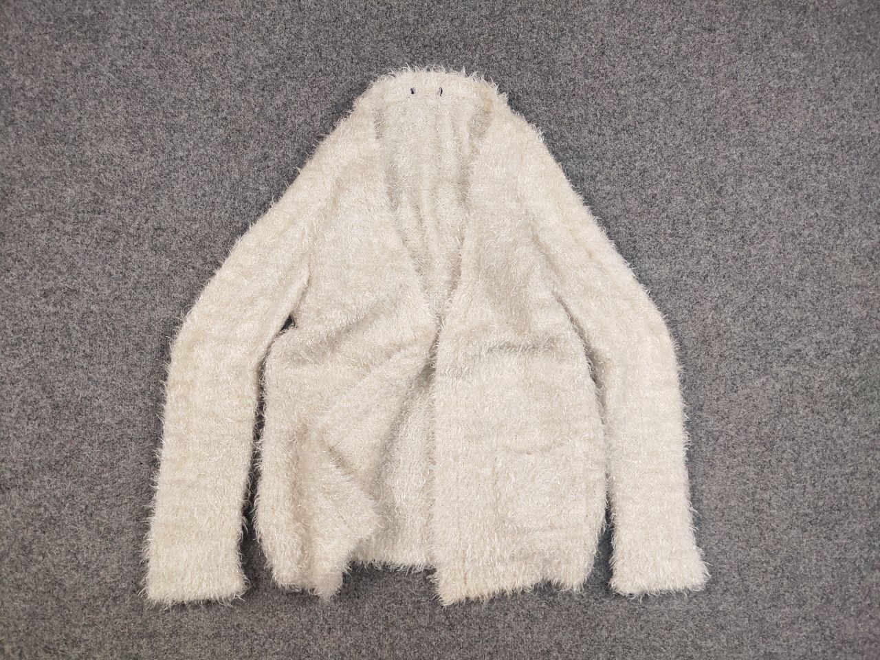 Japanese Brand Vintage Japan Design Mohair fuzzy Cardigan Sweater Y2K Style Size US L / EU 52-54 / 3 - 10 Thumbnail