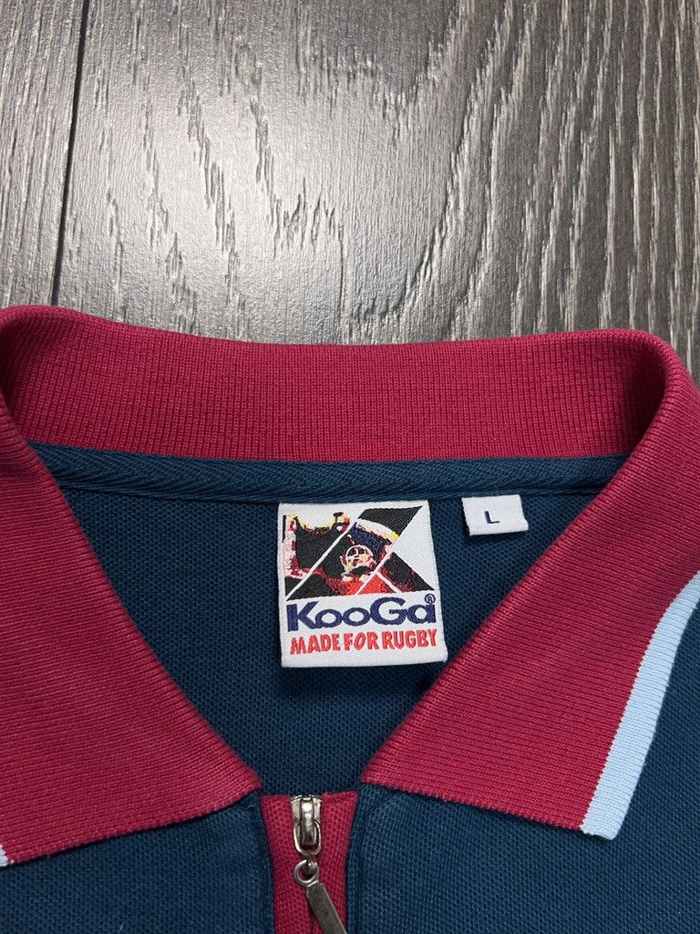Other UK Rare Kooga Harlequins Rugby Union Polo Zip T Shirt Jersey Size US L / EU 52-54 / 3 - 4 Thumbnail