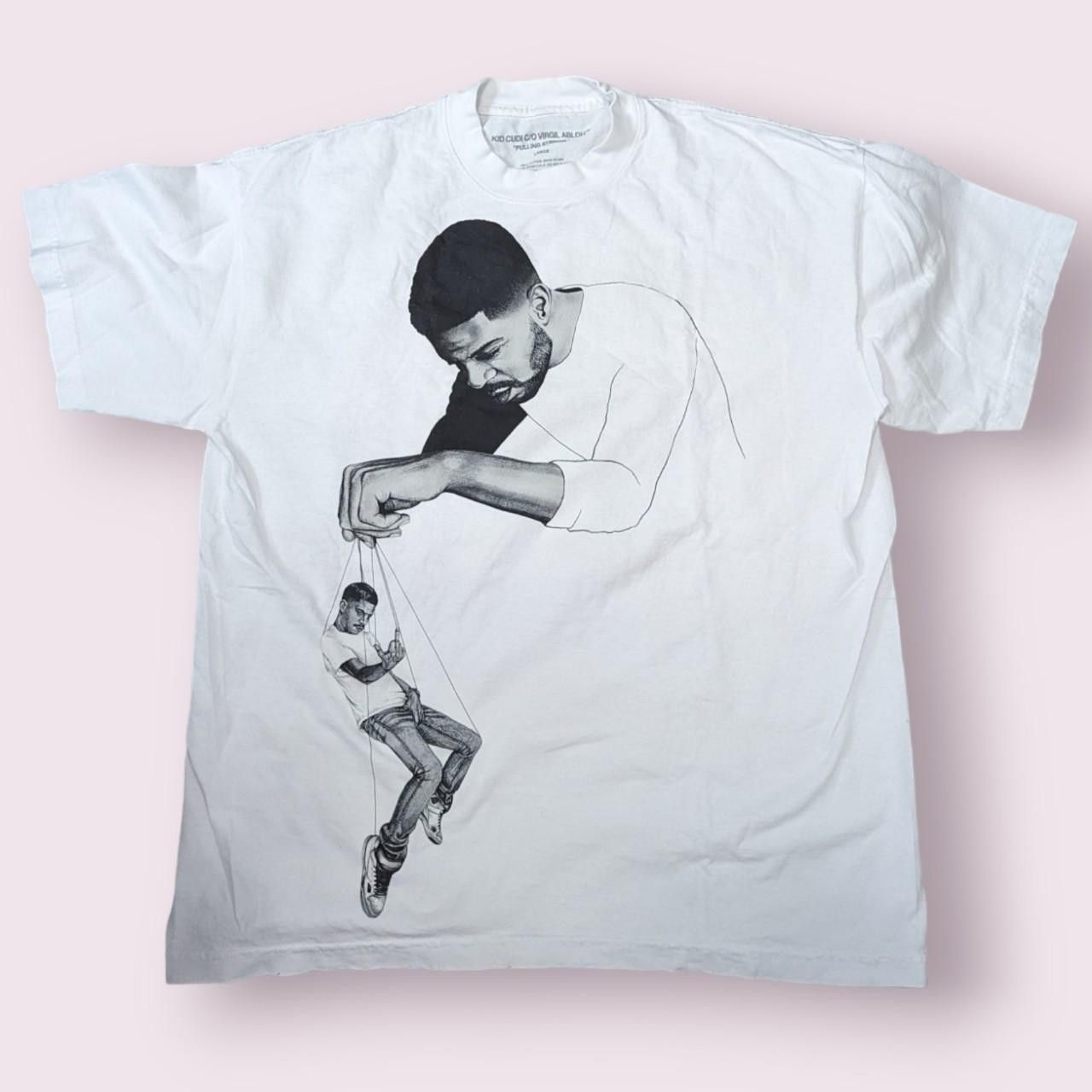 image of Virgil Abloh Kid Cudi Leader Of The Delinquents "pulling Strings" in White (Size Large)