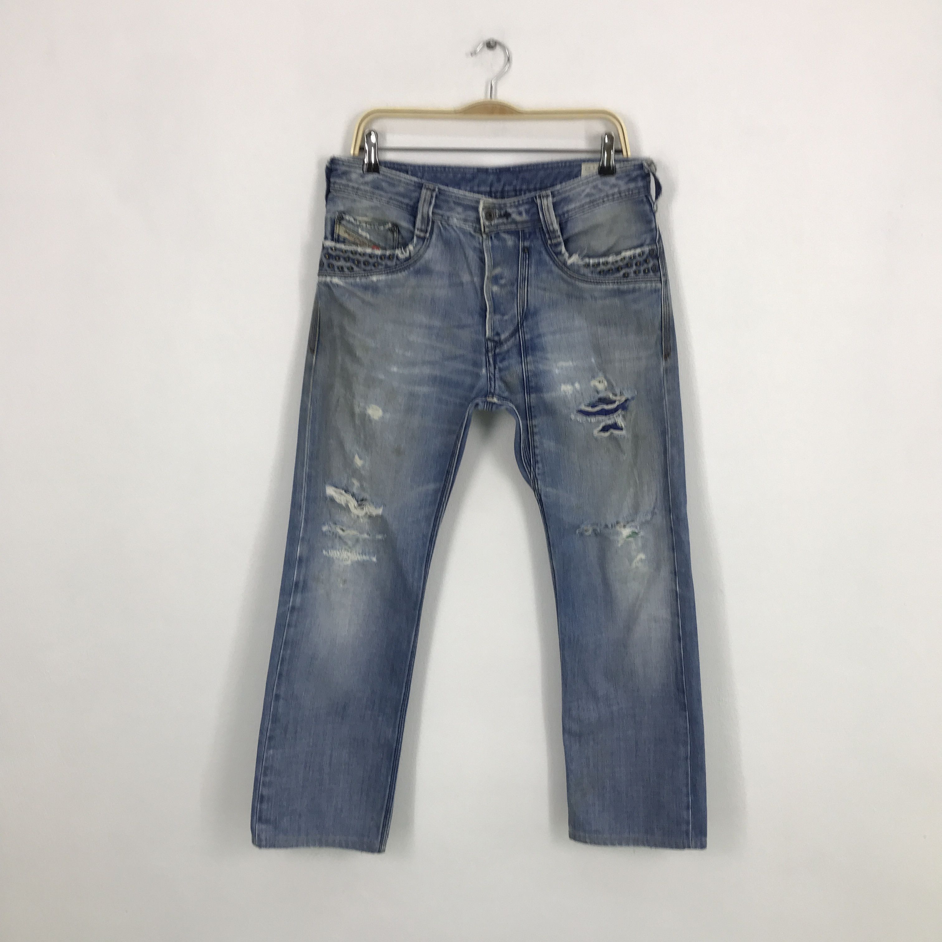 Diesel Diesel distressed Style Japan jean pants Size US 32 / EU 48 - 1 Thumbnail
