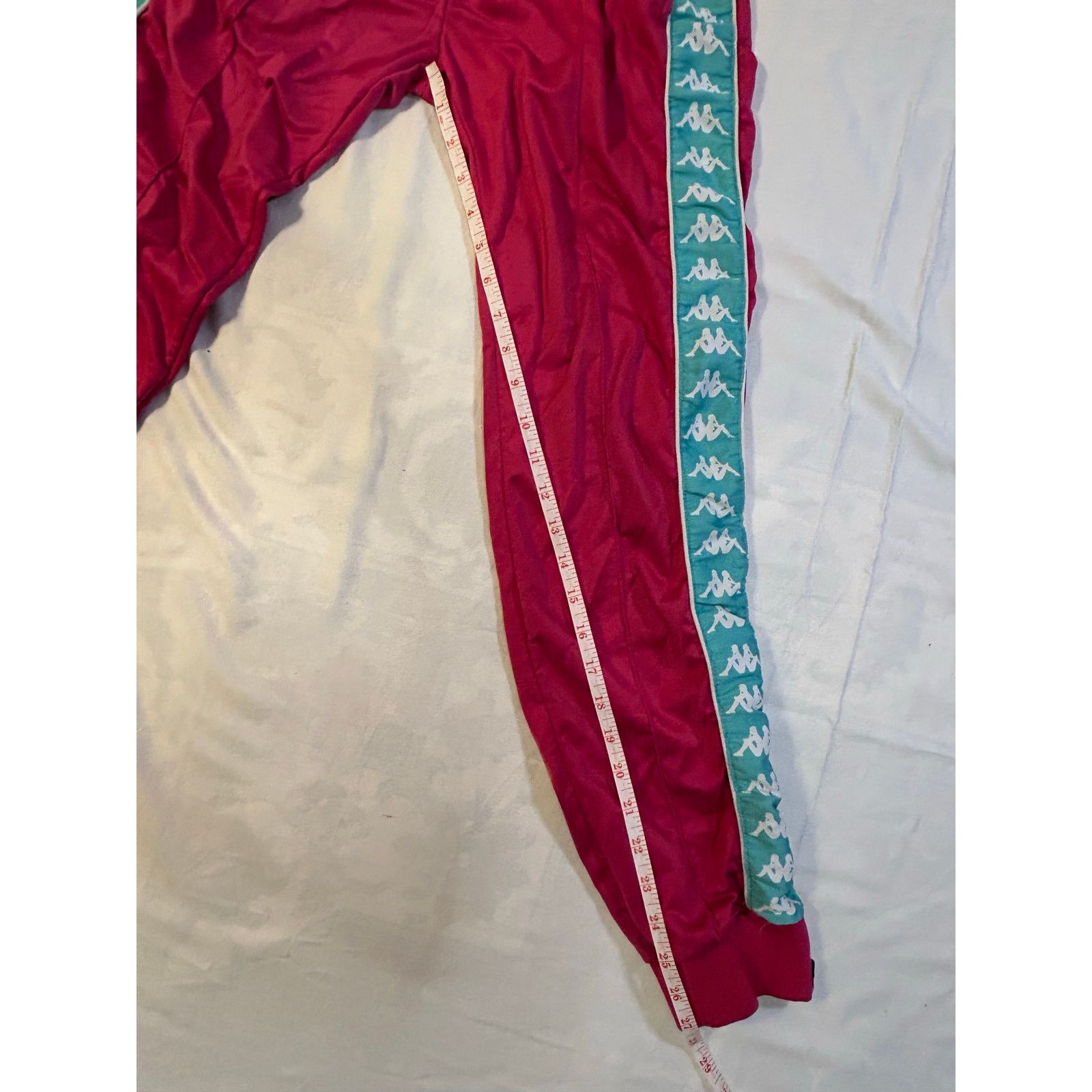 Kappa Kappa Iconic Track Joggers - Retro Red Aqua Women’s Size 0 Size 25" / US 0 / IT 36 - 11 Thumbnail