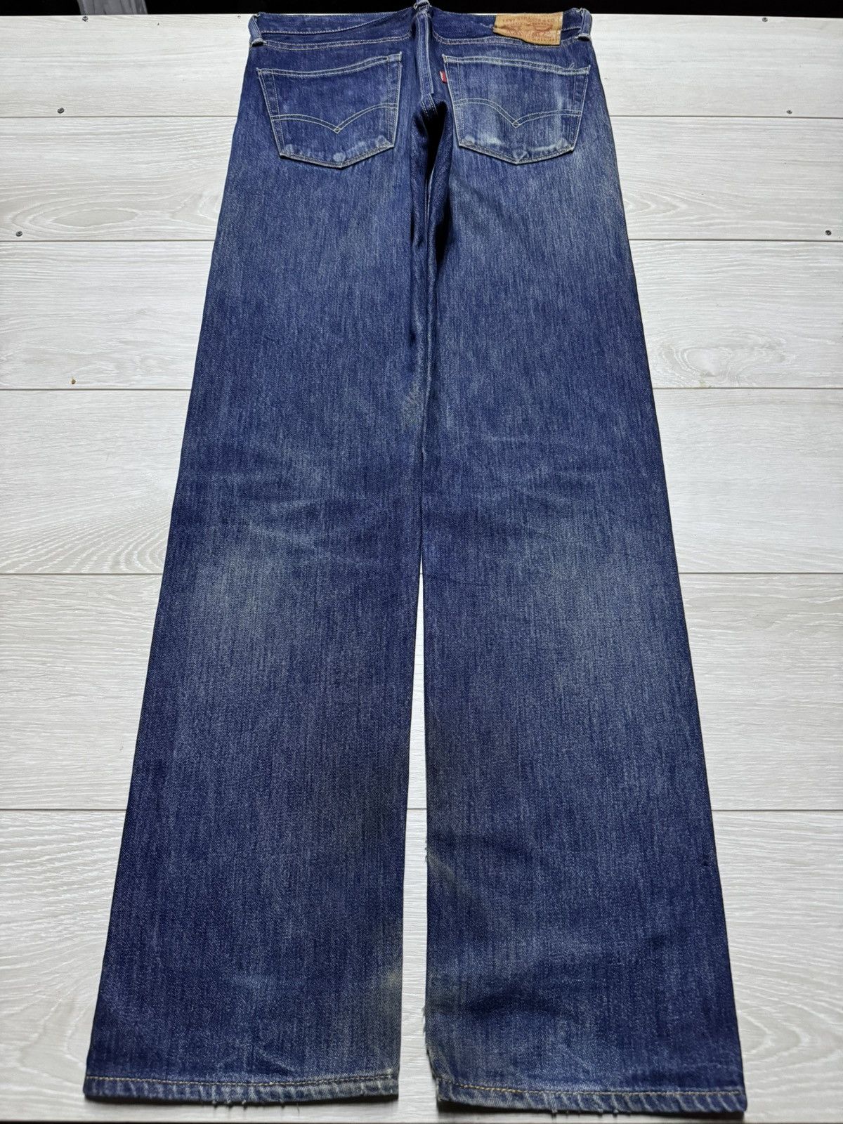 Levi's Vintage Levis 505 White Oak Cone Denim Blue Straight Jeans Size US 33 - 2 Thumbnail
