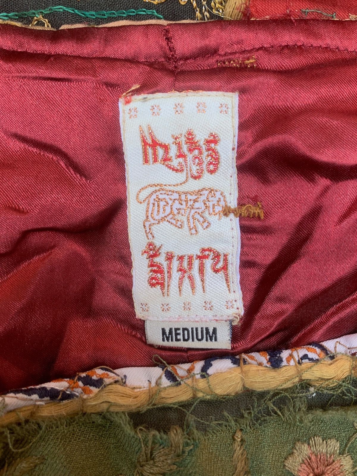 Miss Sixty × Seditionaries × Vintage Vtg miss sixty patchwork skirt Size 31" - 12 Thumbnail