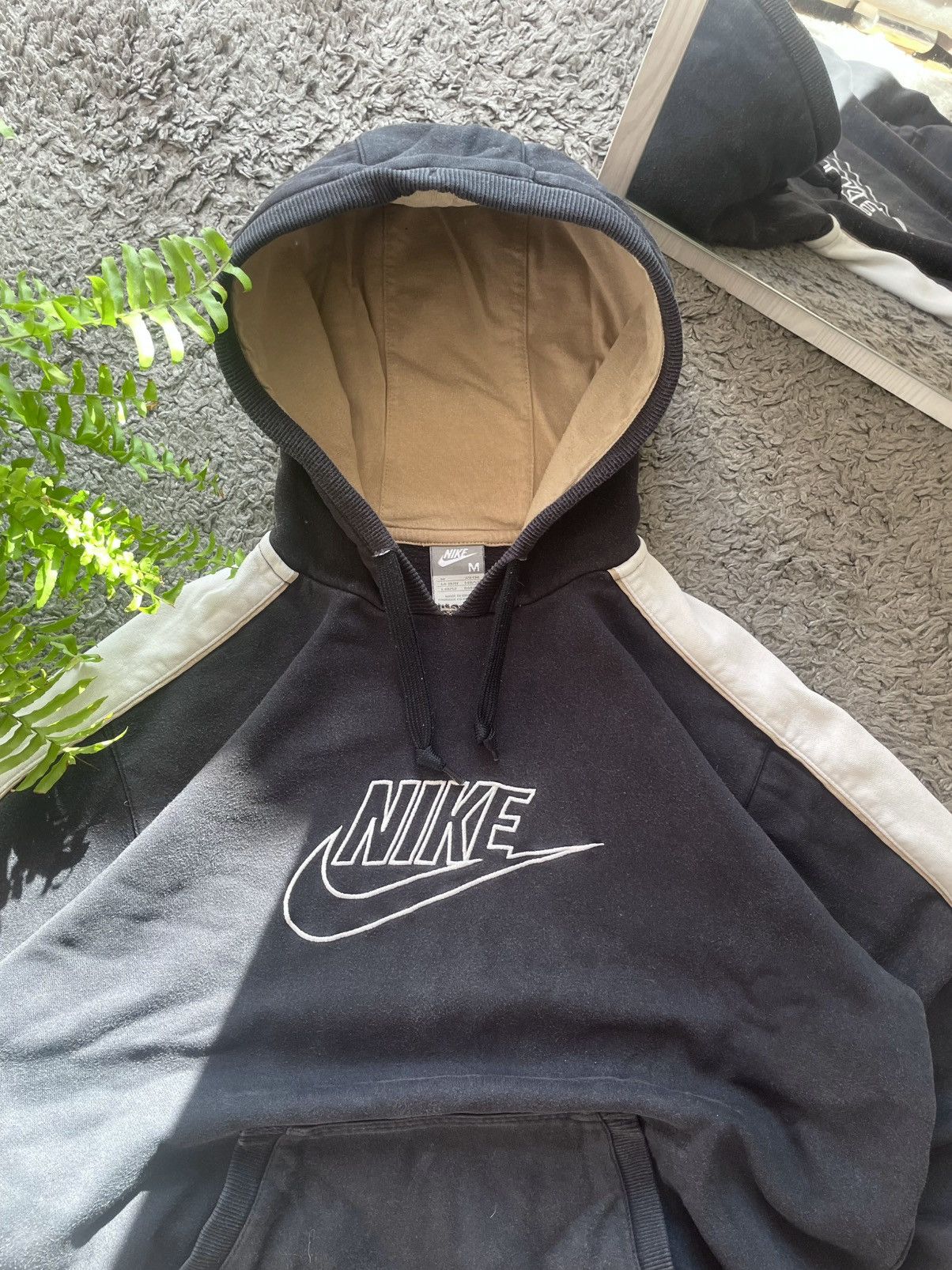Nike × Vintage 00s Nike Vintage Hoodie Streetwear Big Logo Swoosh Rare Size US M / EU 48-50 / 2 - 7 Thumbnail