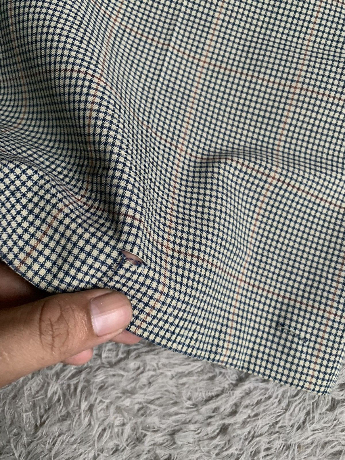 Saint Laurent Paris Vintage yves saint laurent plaid trousers pant Size US 37 - 10 Thumbnail