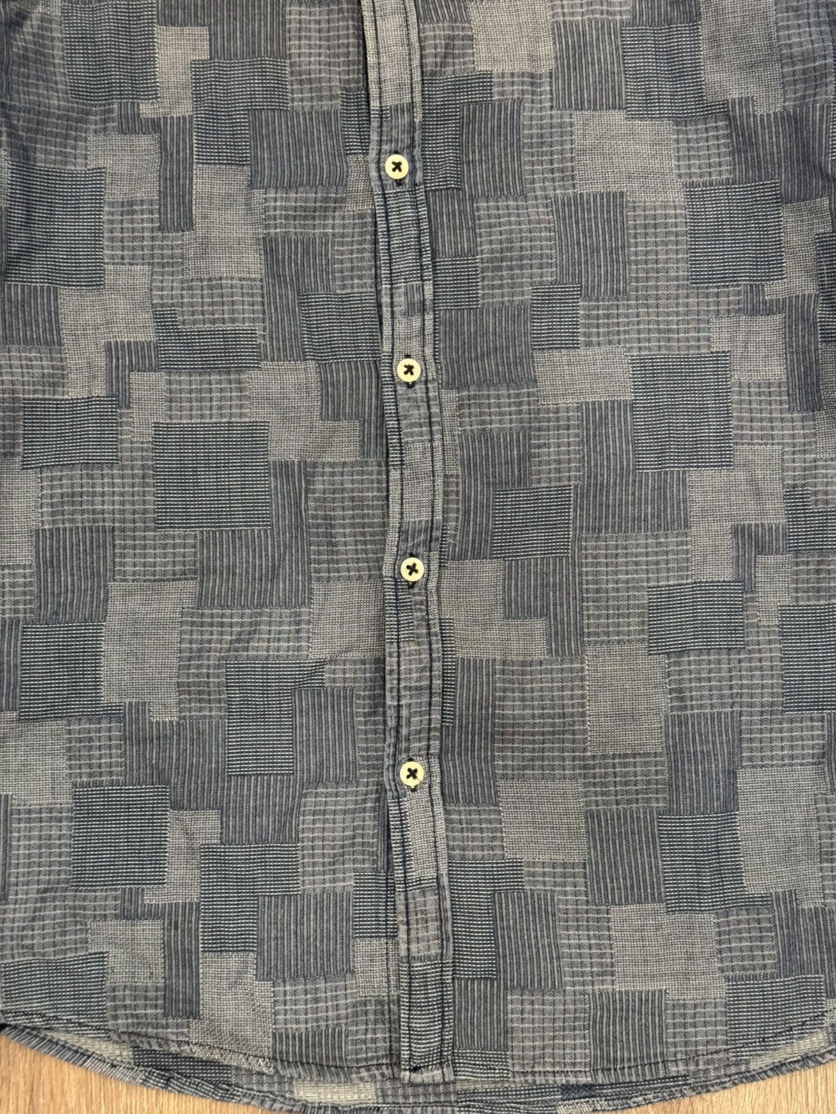 DENHAM DENHAM denim patchwork shirt Size US L / EU 52-54 / 3 - 16 Thumbnail