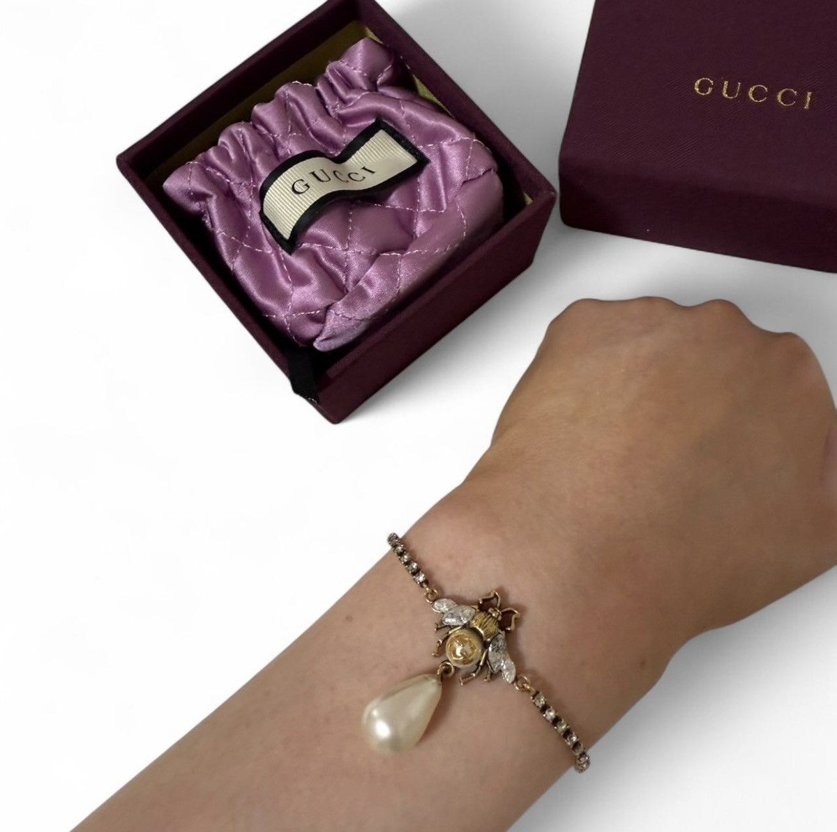 Gucci Gucci bee pearl bracelet Size ONE SIZE - 2 Thumbnail