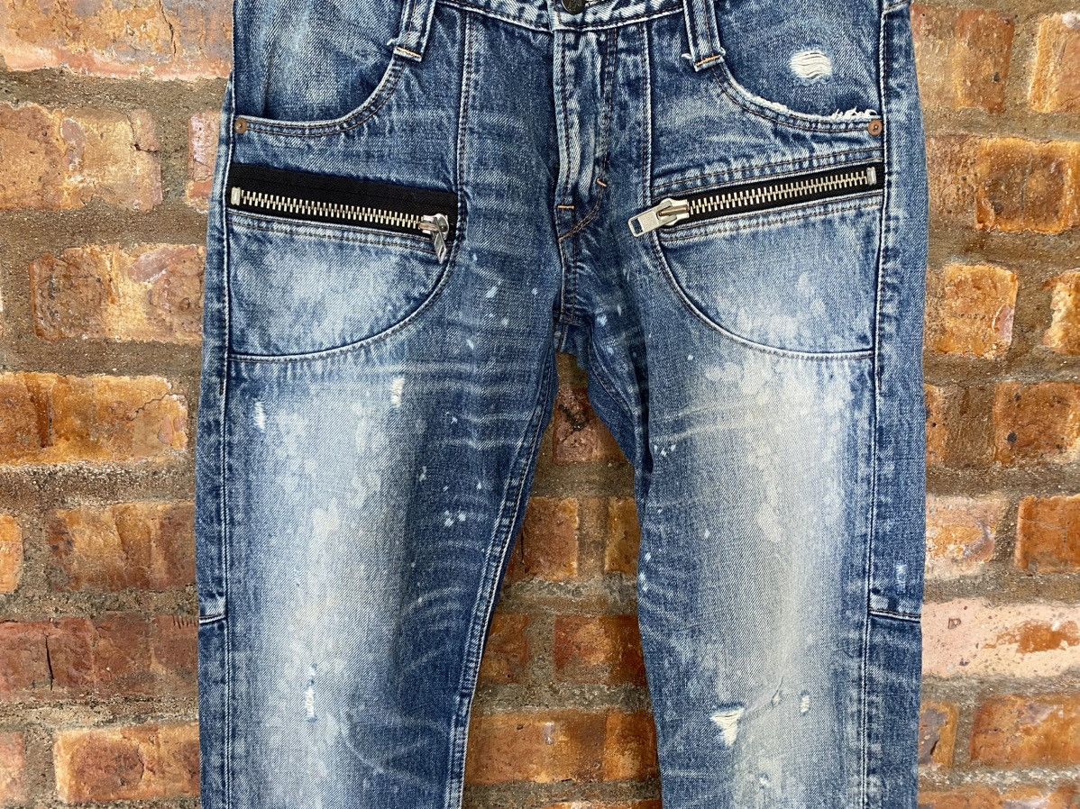 Hysteric Glamour RNA DNA Japan Large YKK Zipper Rider Racing denim Size 31" - 4 Thumbnail