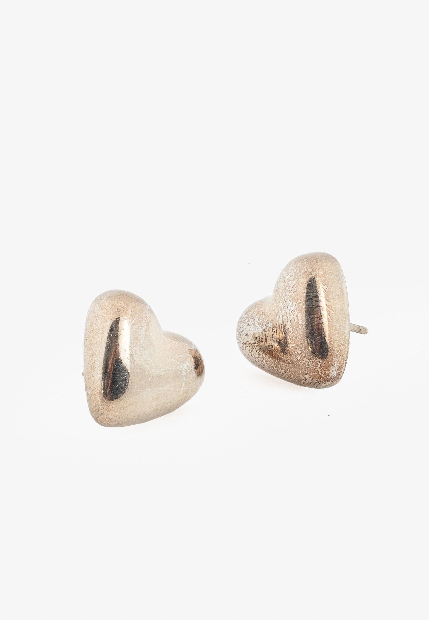 Tiffany & Co. Tiffany & Co. Sterling Silver Heart Stud Earrings Size ONE SIZE - 1 Thumbnail