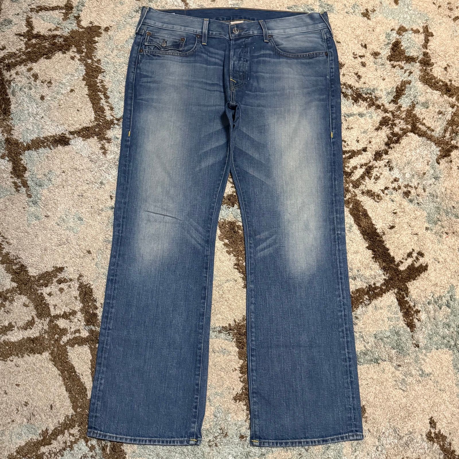 True Religion Vintage True Religion Ricky Embossed Logo Jeans Size 40 Y2K Size US 40 / EU 56 - 3 Thumbnail