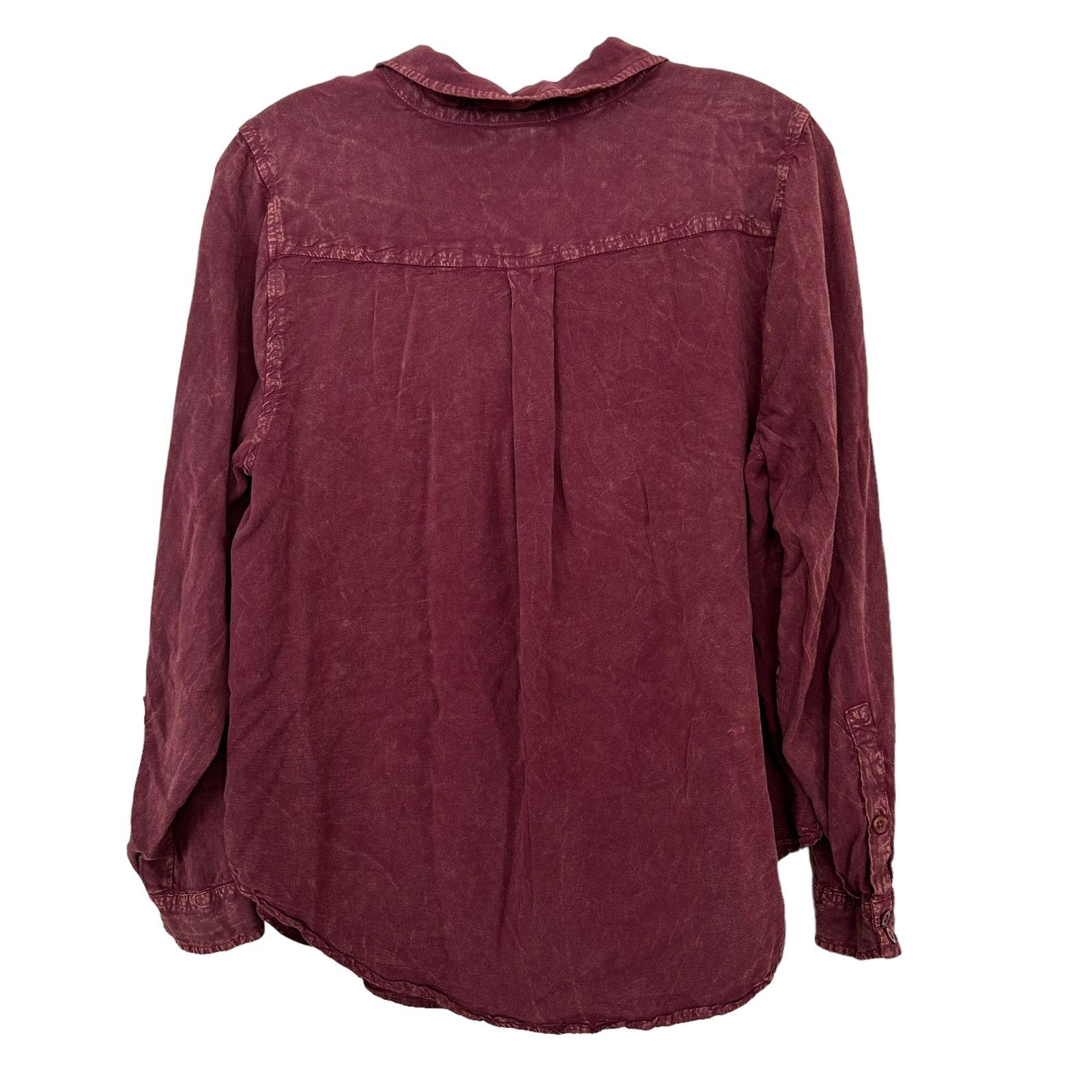 Other Torrid Maroon Long Sleeve Button Down Blouse Sz 10 Size L / US 10 / IT 46 - 5 Thumbnail