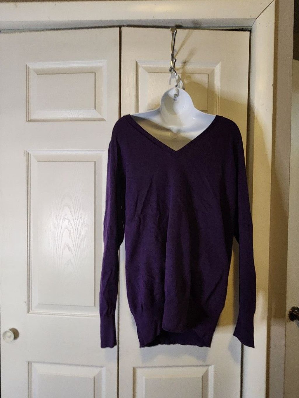 Other Lane Bryant Double V- Neck Sweater Size XL / US 12-14 / IT 48-50 - 3 Thumbnail