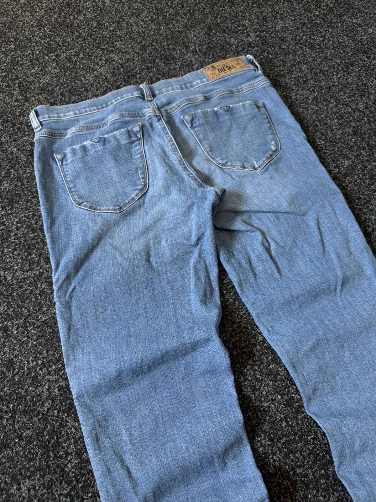 Diesel Luxury Y2K Diesel Livier-Ankle Light Wash Skinny Jeans W31 Size 31" - 15 Thumbnail