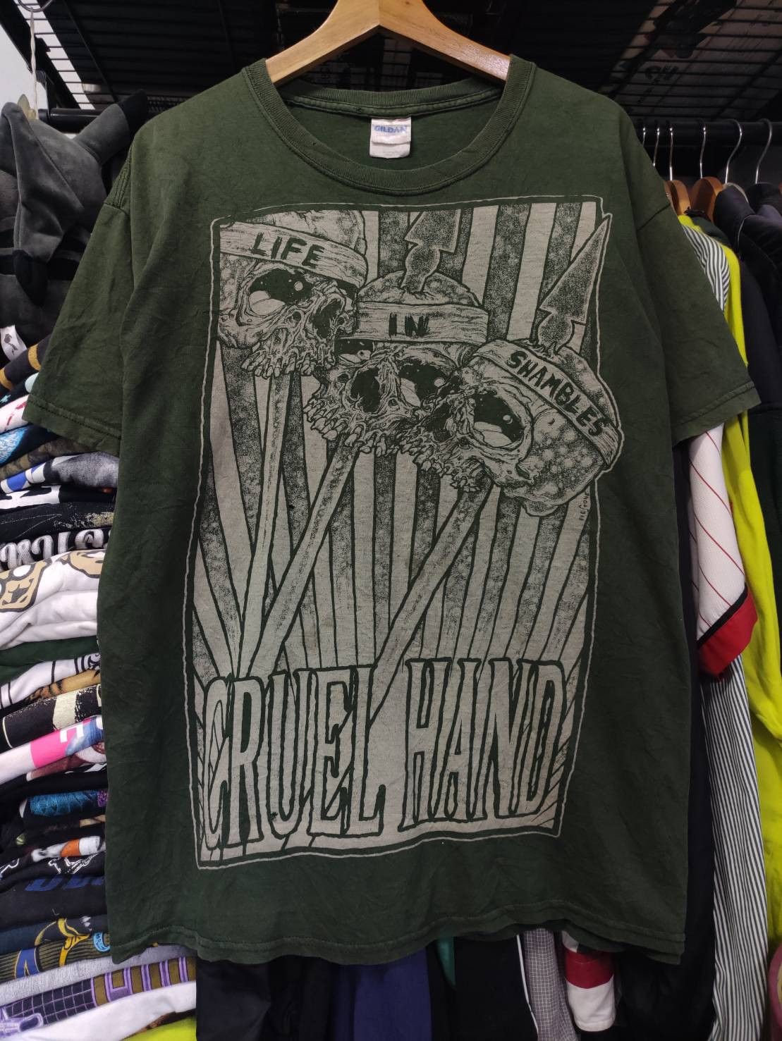 Band Tees Vtg 00's Cruel Hand "Life In Shambles" Singel Promo Pushead Size US L / EU 52-54 / 3 - 2 Thumbnail