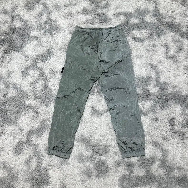 Stone Island Stone Island Metallic Nylon Pants Light Blue Size US 31 - 2 Thumbnail