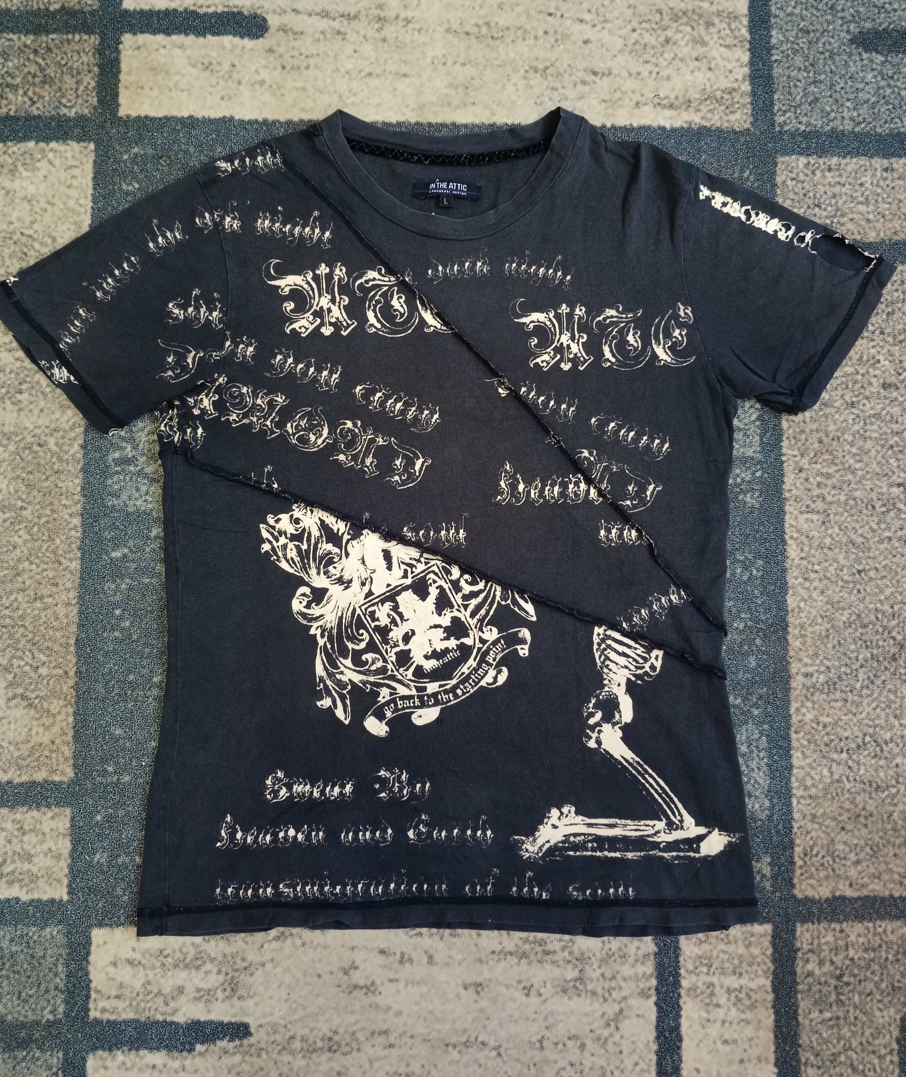 In The Attic SICK IN THE ATTIC RECONSTRUCTED FULLPRINT T SHIRT Size US M / EU 48-50 / 2 - 2 Thumbnail