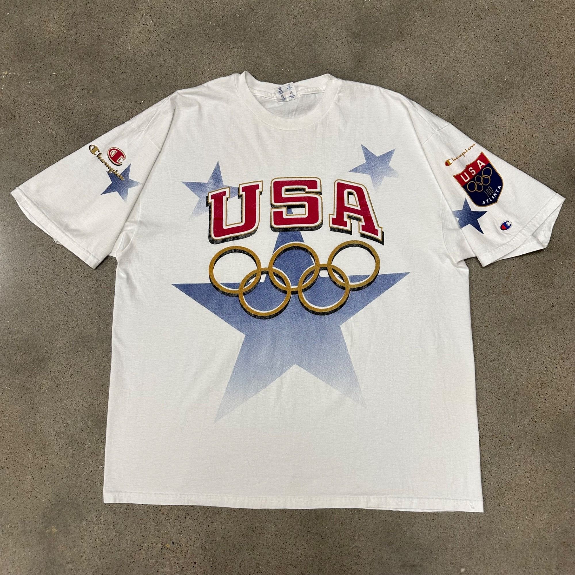 Champion × Vintage Vintage Champion USA Olympics Shirt Size US XXL / EU 58 / 5 - 1 Thumbnail