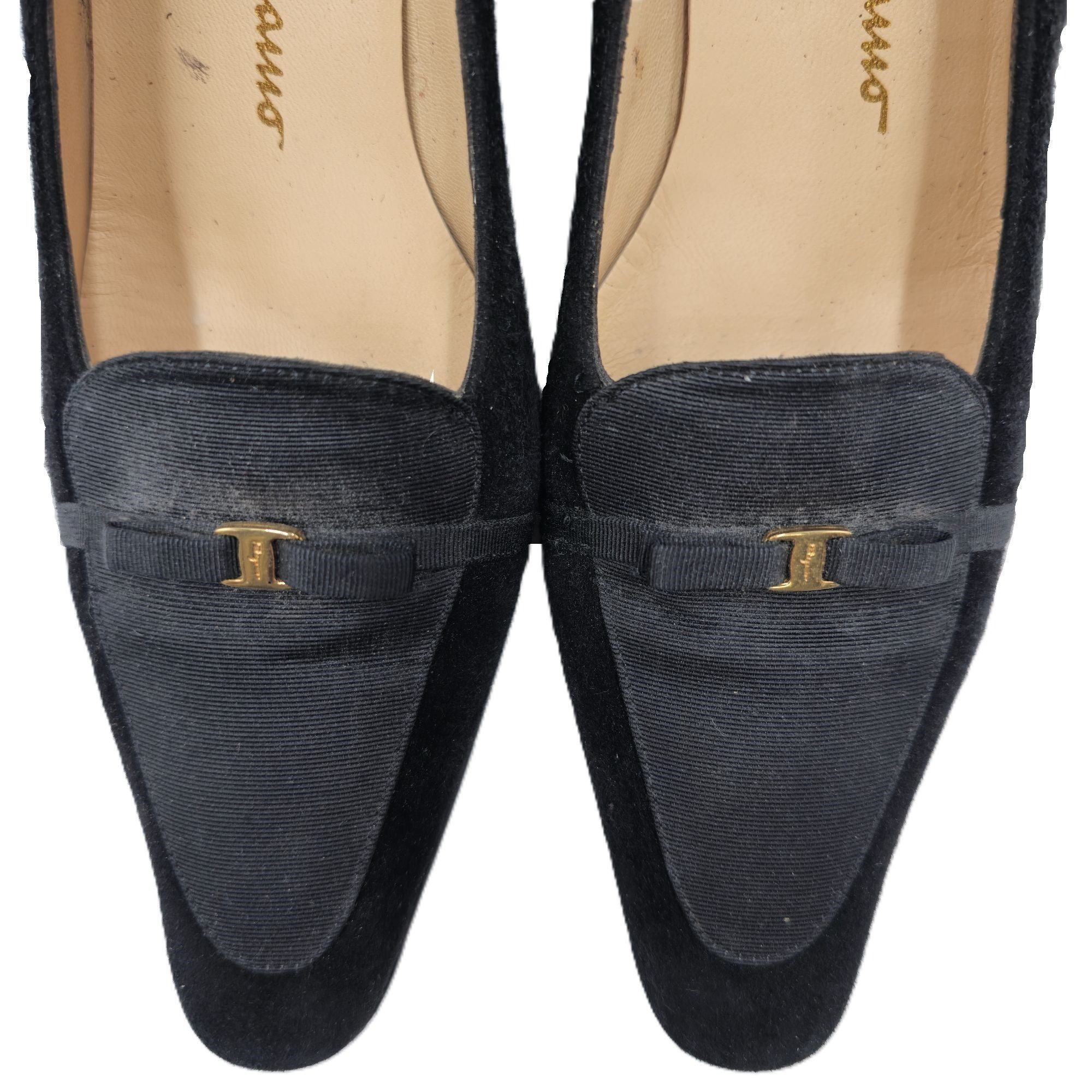 Salvatore Ferragamo Vintage Salvatore Ferragamo Italy Black Suede Pump Women 8.5 Size US 8.5 / IT 38.5 - 9 Thumbnail
