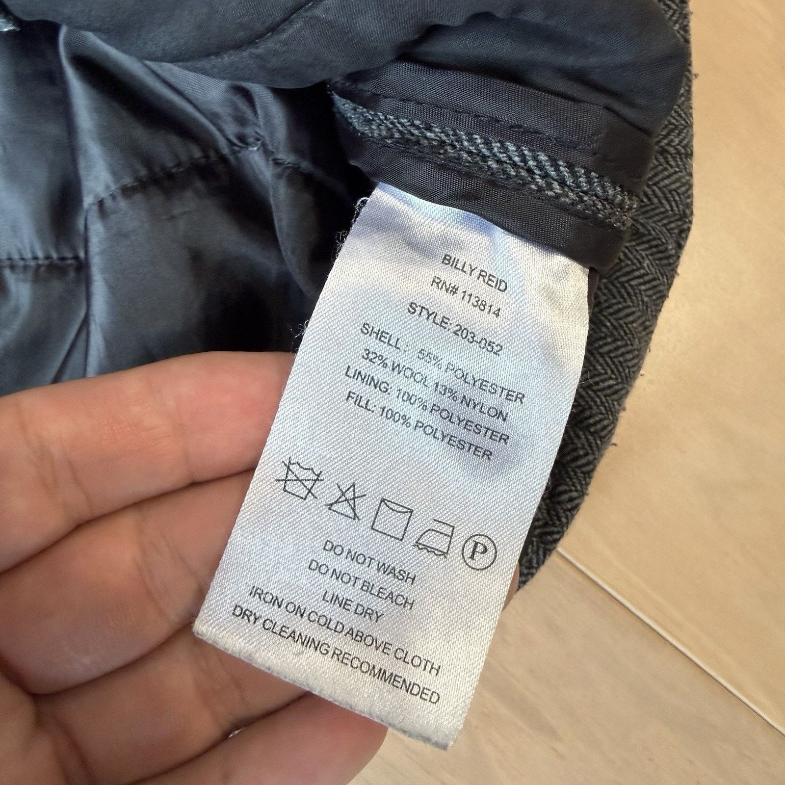 Billy Reid Billy Reid Shirt Jacket Small Gray Black Herringbone LS Size US S / EU 44-46 / 1 - 6 Thumbnail