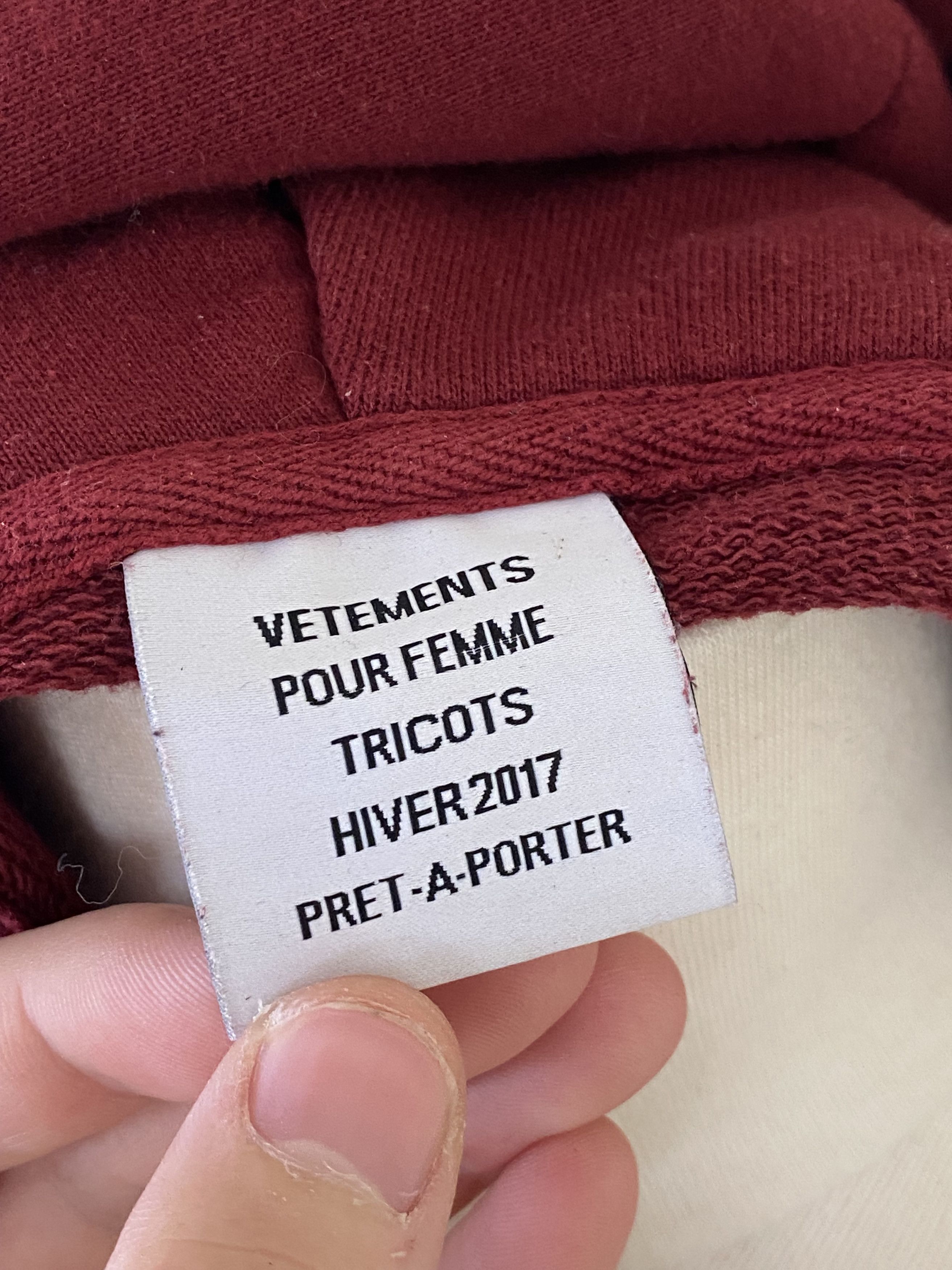 Vetements FW17 Shrunken Zip Hoodie Size M / US 6-8 / IT 42-44 - 6 Thumbnail