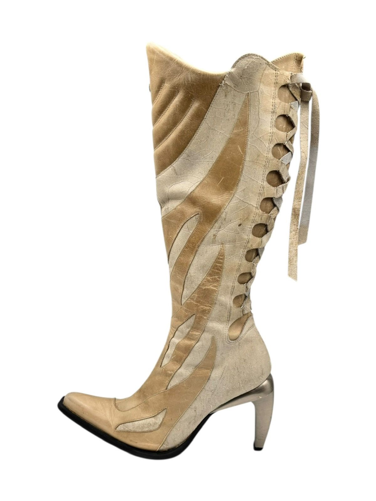 New Rock Vintage New Rock beige knee high boots Size 40 Size US 10 / IT 40 - 8 Thumbnail