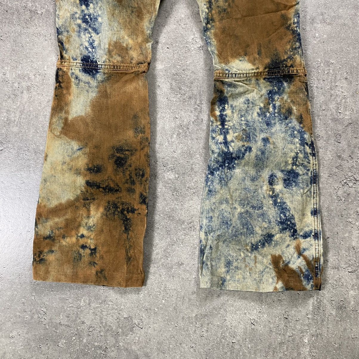 Japanese Brand × Vintage G Brand Flared Low Rise Jeans Tie Dye Pants Size 28" / US 6 / IT 42 - 11 Thumbnail