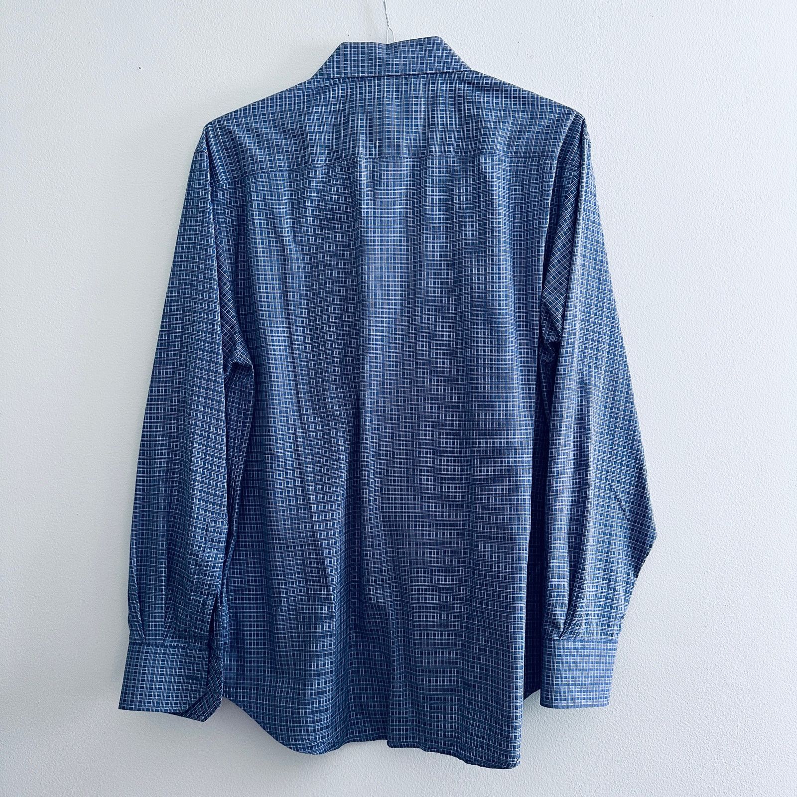 Toscano Toscano blue plaid button down Size US L / EU 52-54 / 3 - 3 Thumbnail