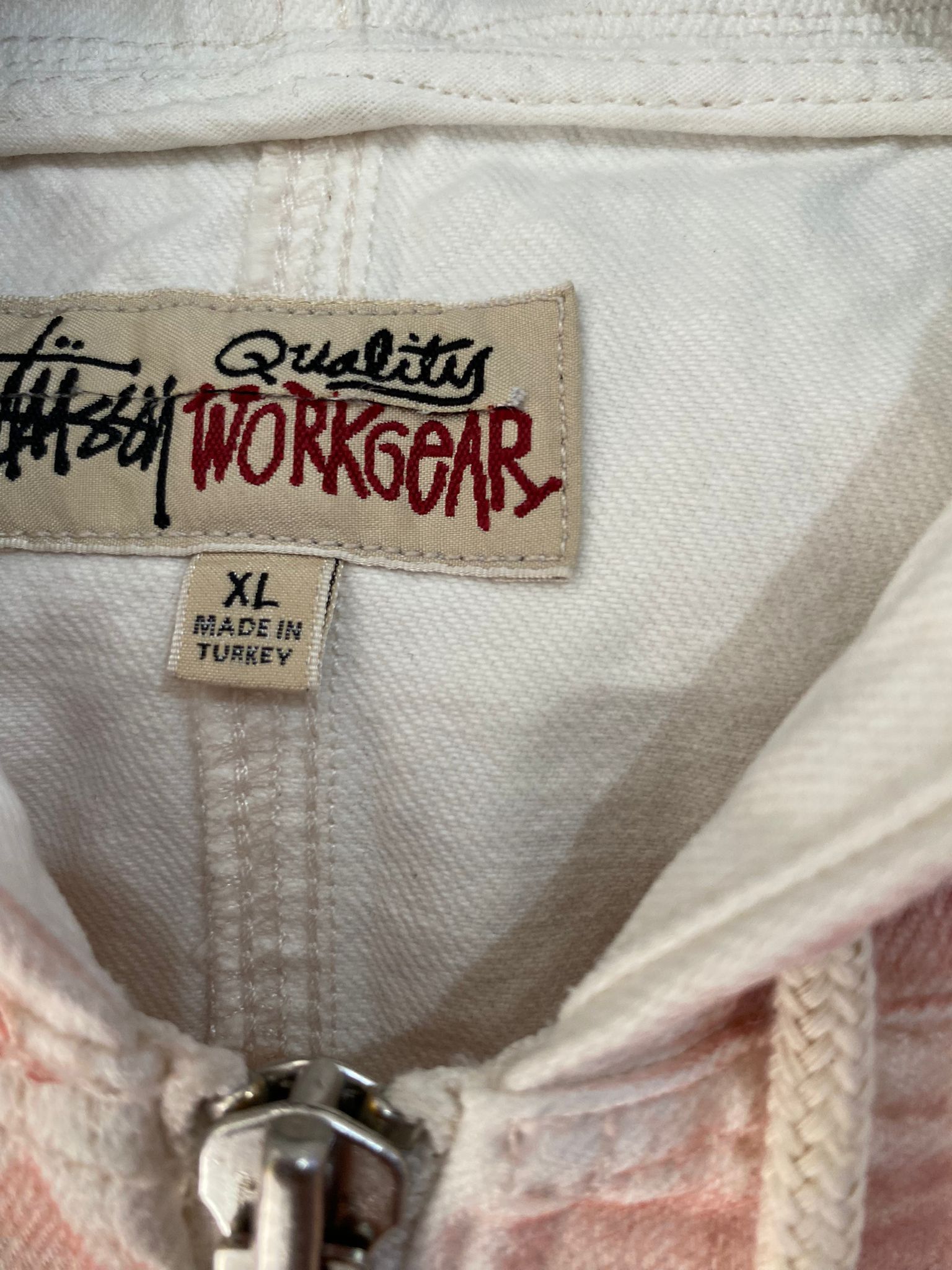Stussy Spray Dye Hooded Work Jacket Faded Pink Size US XL / EU 56 / 4 - 6 Thumbnail