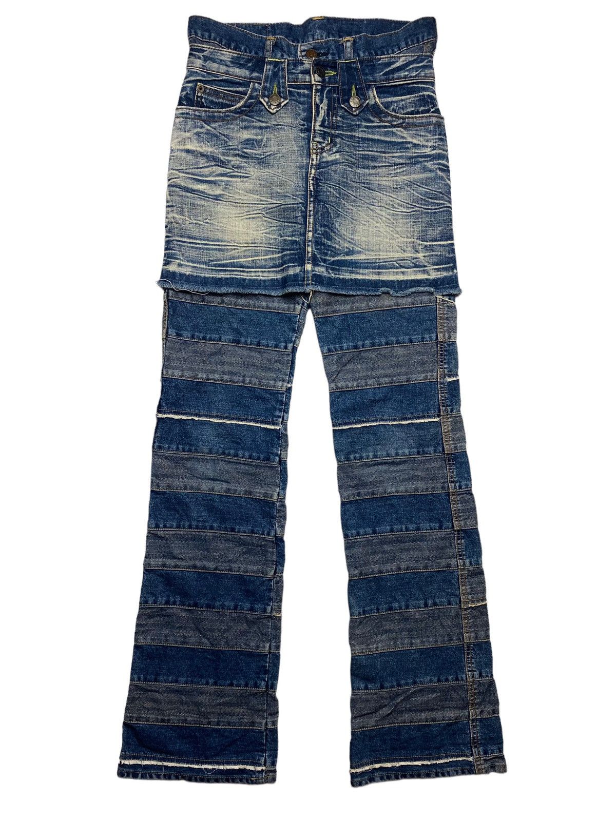 Vintage 2000s G.O.A - Washed Mini Skrit Denim Size 26" / US 2 / IT 38 - 7 Thumbnail