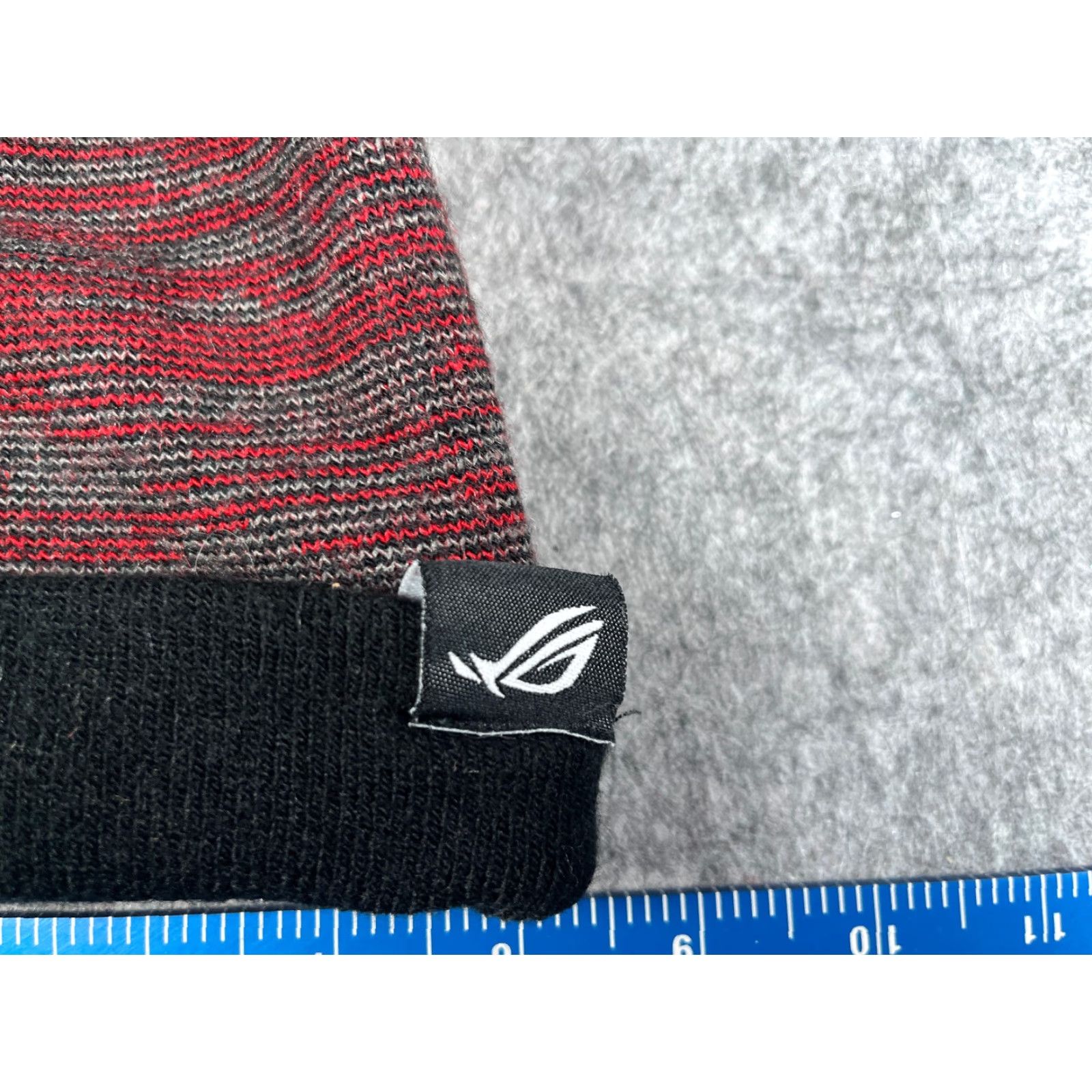 Vintage VINTAGE Republic of Gamers Beanie Toque Adult One Size Gray Red Black Knit 100% Acrylic Size ONE SIZE - 2 Thumbnail