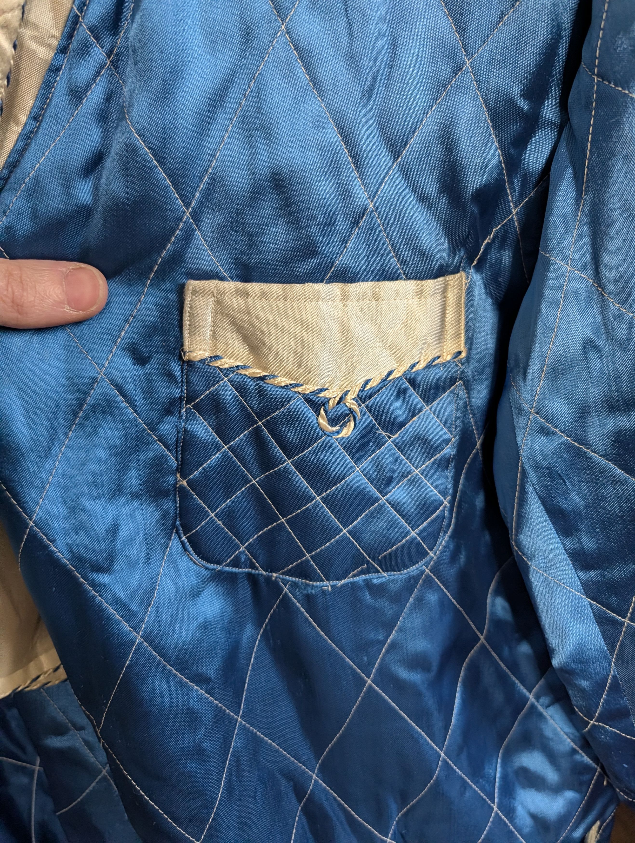 Japanese Brand VTG Dragon Embroidered Souvenir Smoking Jacket Tassel Tie Size US L / EU 52-54 / 3 - 12 Thumbnail