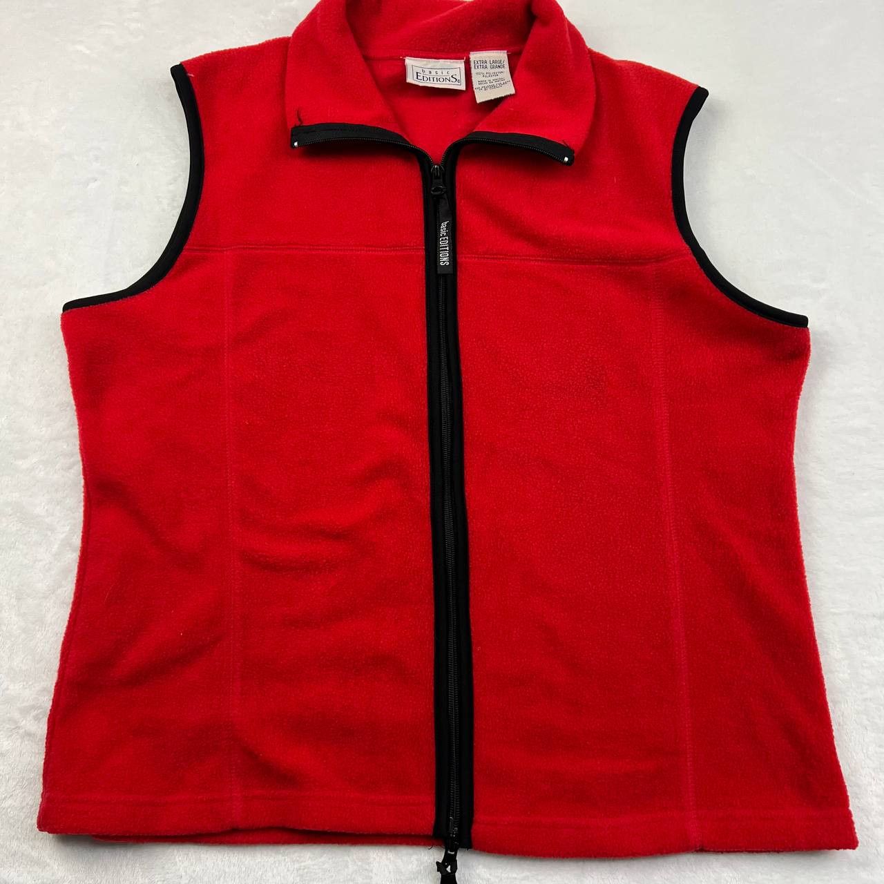 Basic Editions Vintage Basic Editions Fleece Vest Men's XL Full Zip Size US XL / EU 56 / 4 - 1 Thumbnail