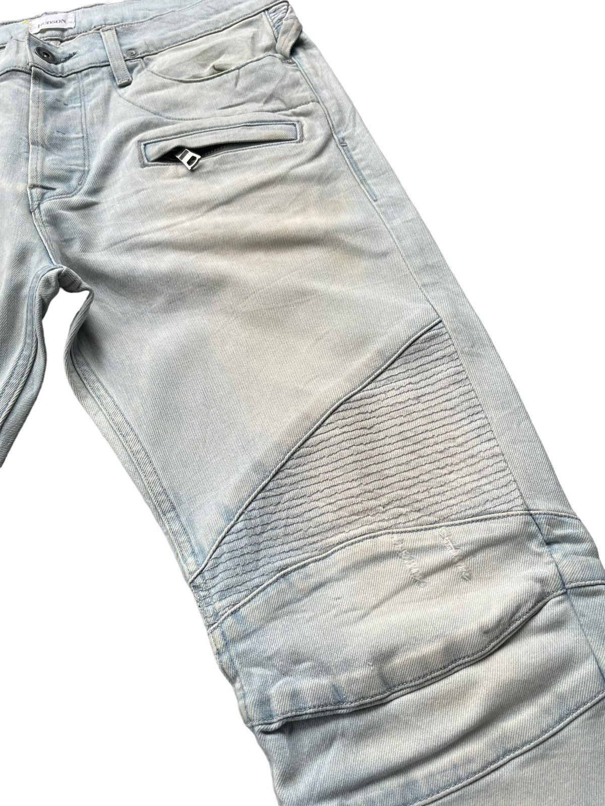 Hudson Hudson Skinny Biker Faded & Distresed Size US 34 / EU 50 - 4 Thumbnail
