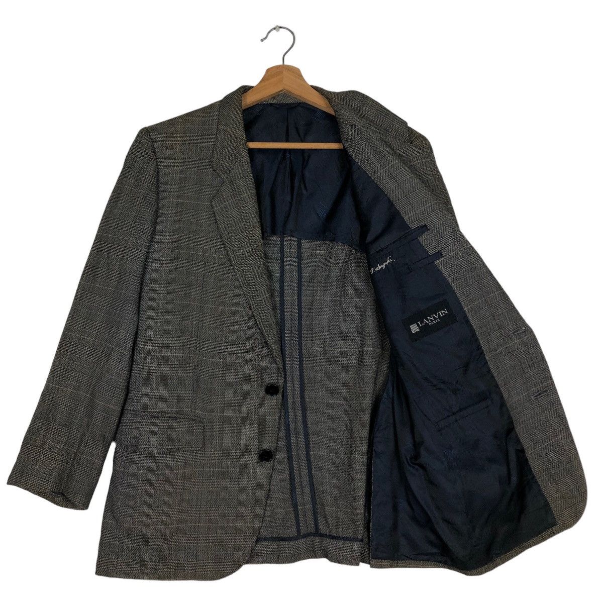 Japanese Brand 🔥Vintage Lanvin Paris Double Breast Coats Jacket Size US M / EU 48-50 / 2 - 9 Thumbnail