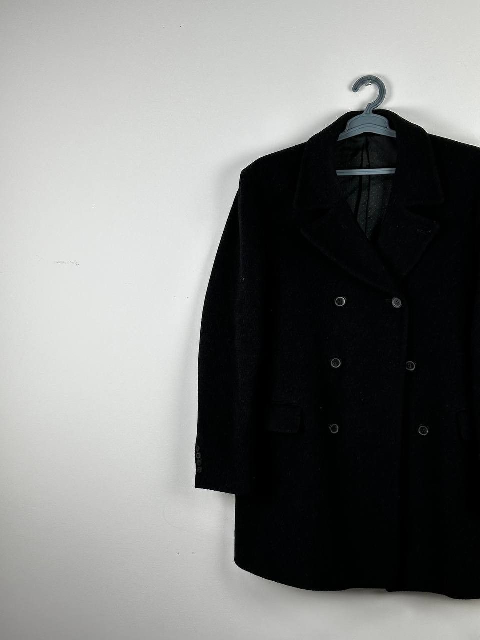 Givenchy GIVENCHY Mohair Double Breasted WOOL LONG Black COAT Size L Size US L / EU 52-54 / 3 - 2 Thumbnail